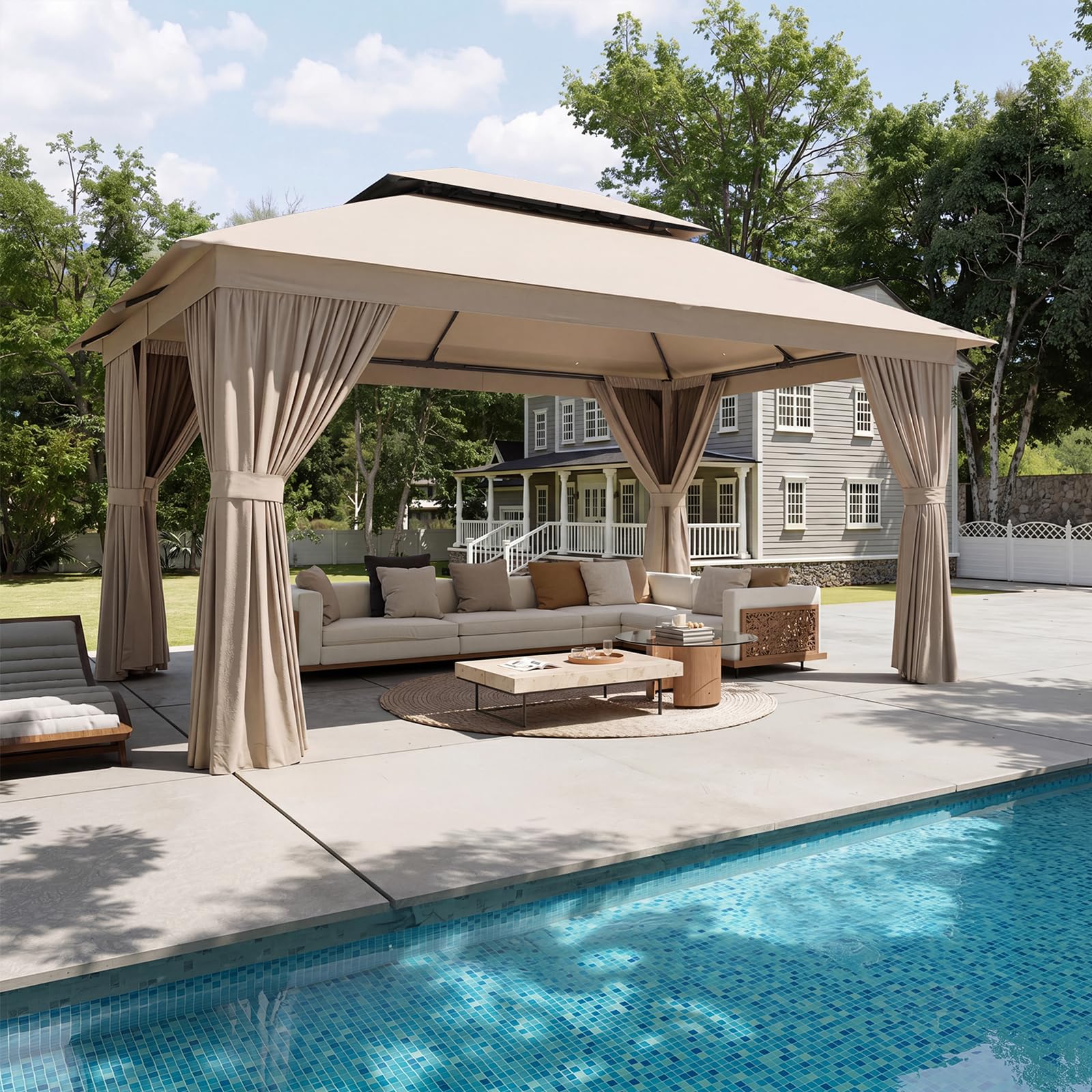 Aoxun 12'x10' Outdoor Gazebo