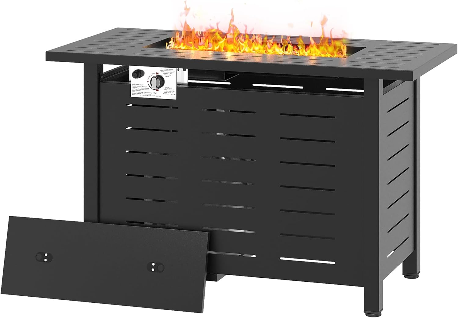 Steel Propane Fire Pit Table, 50,000 BTU