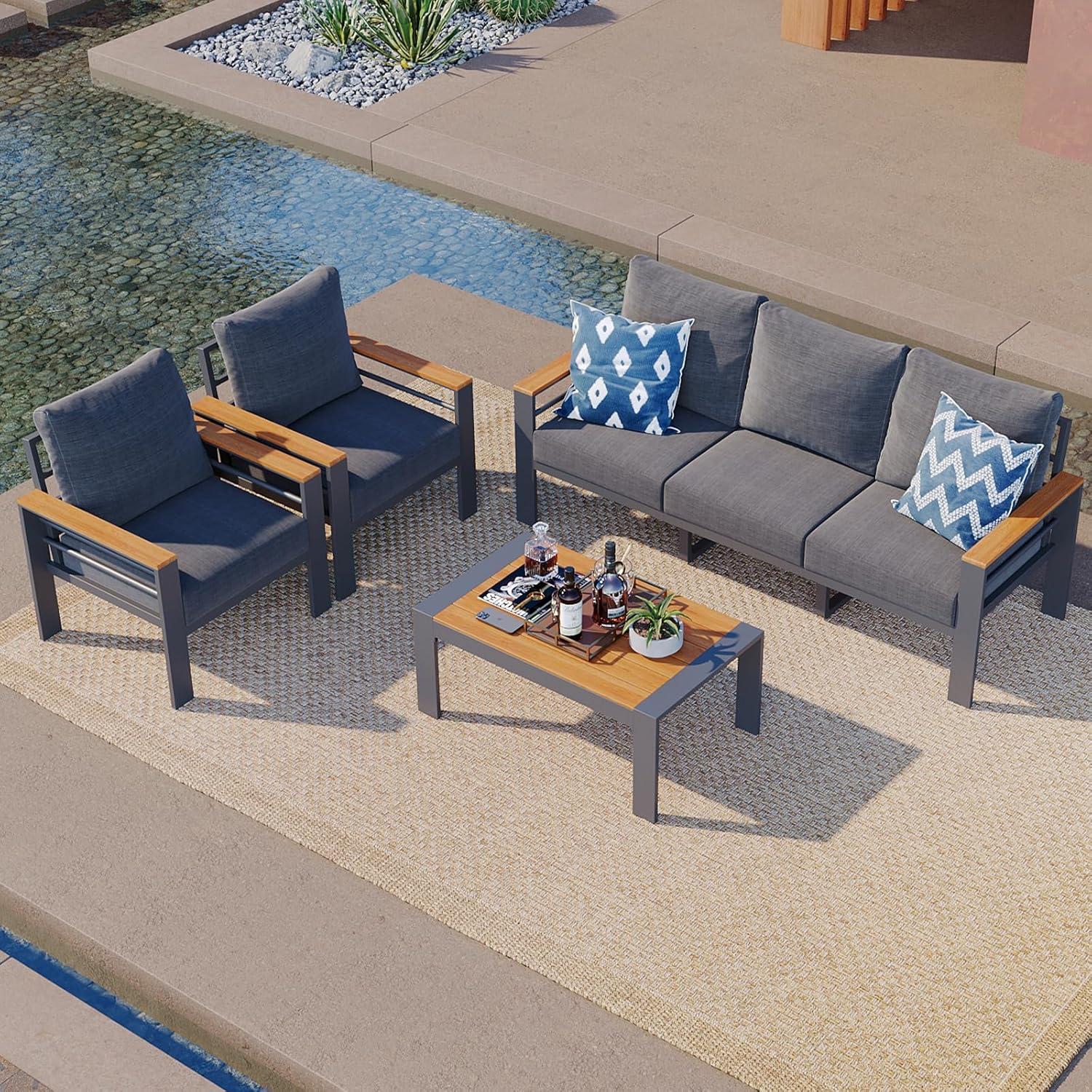 Aluminum Patio Furniture Set