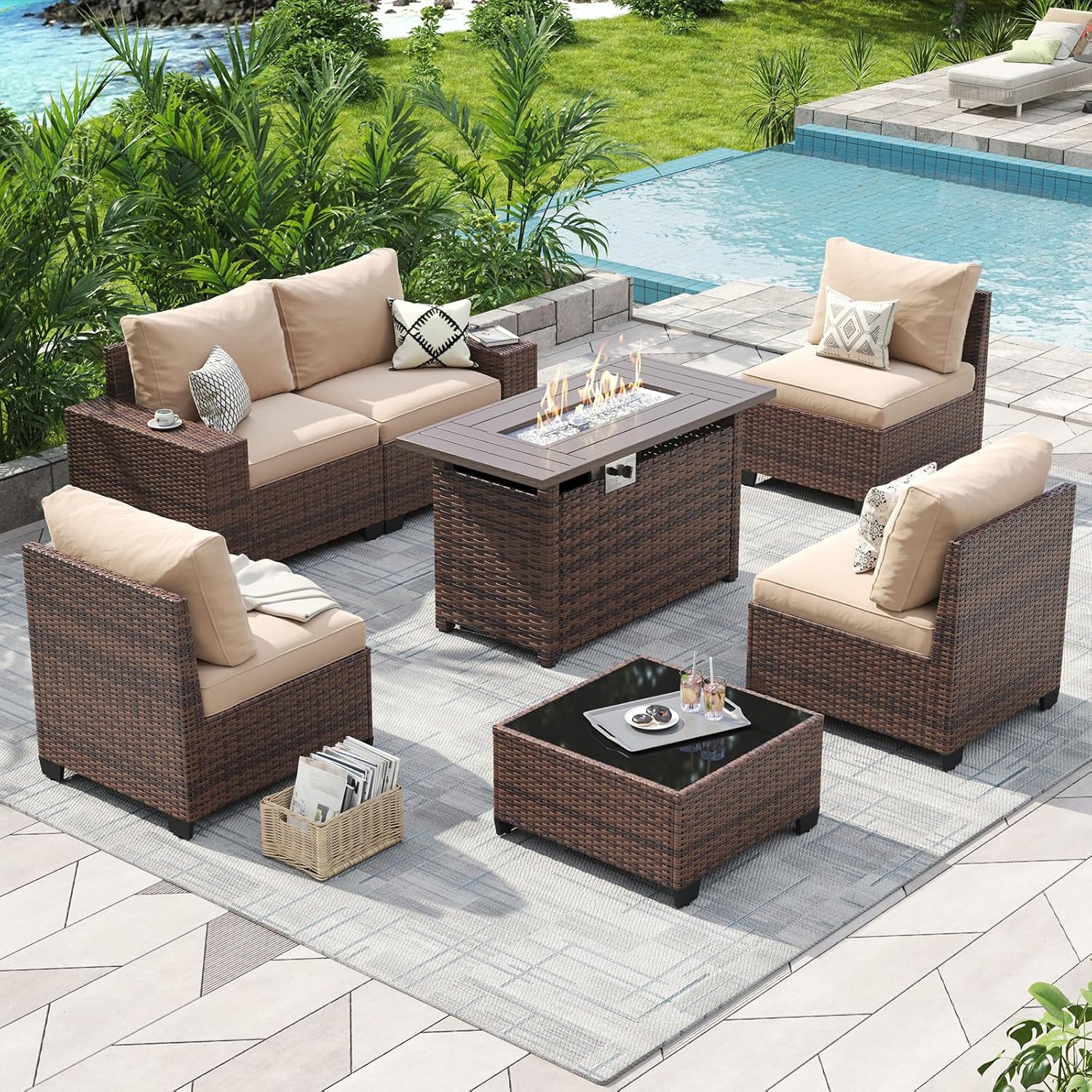 Aoxun Oasis Patio Furniture Set
