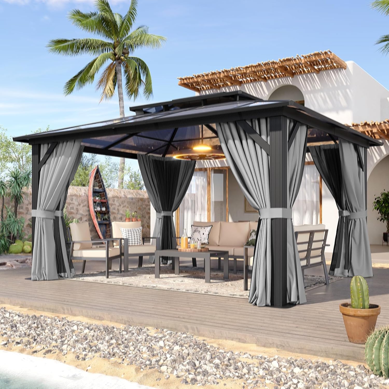 Polycarbonate Hardtop Gazebo