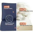 Aoxun Outdoor Replacement Cushions for Patio Furniture, Deep Seat Outdoor Cushions for 6-Seat Wicker Sectional, 14-Piece Water-Repellent Cushions for L-Shape Couch(Navy)
