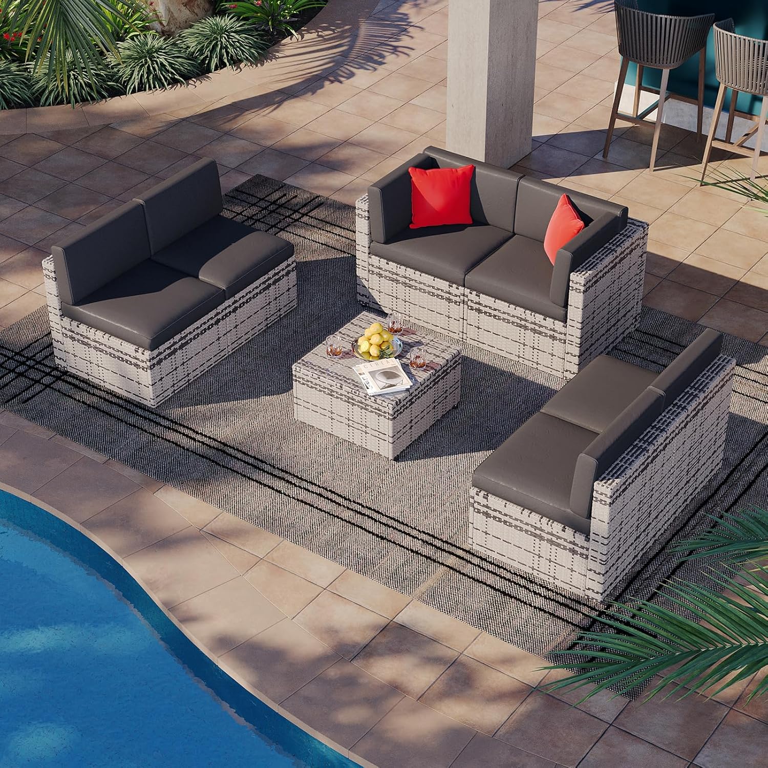 Outdoor Replacement Cushions for Patio Furniture Sets