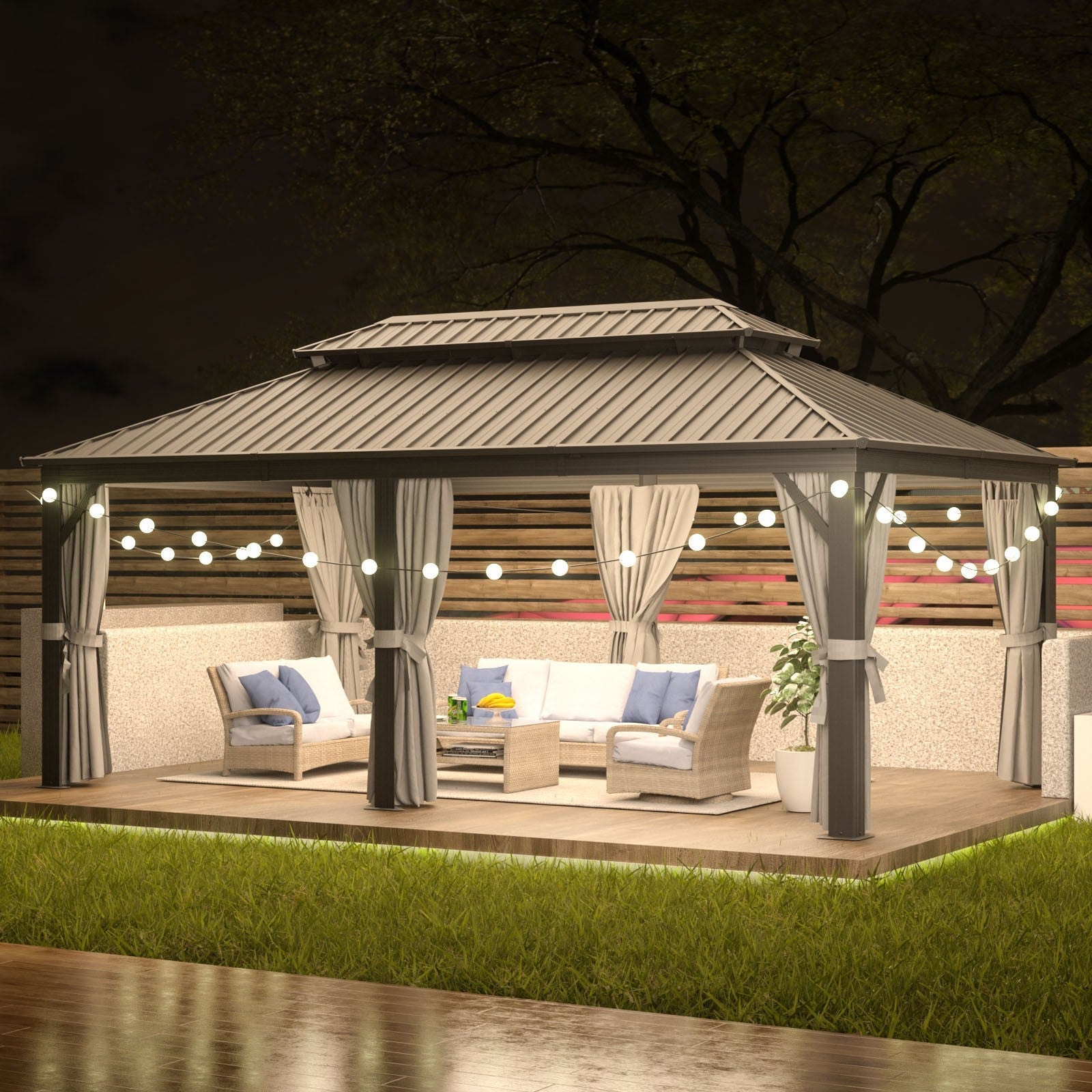 Aoxun Classic Hardtop Gazebo