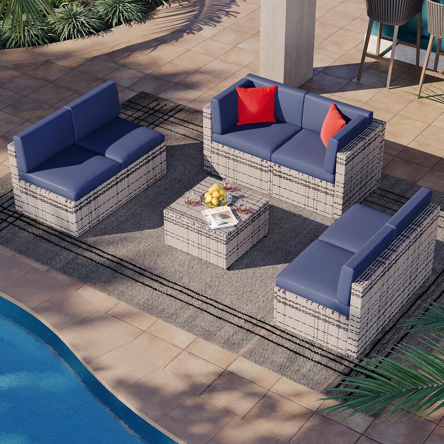 Outdoor Replacement Cushions for Patio Furniture Sets