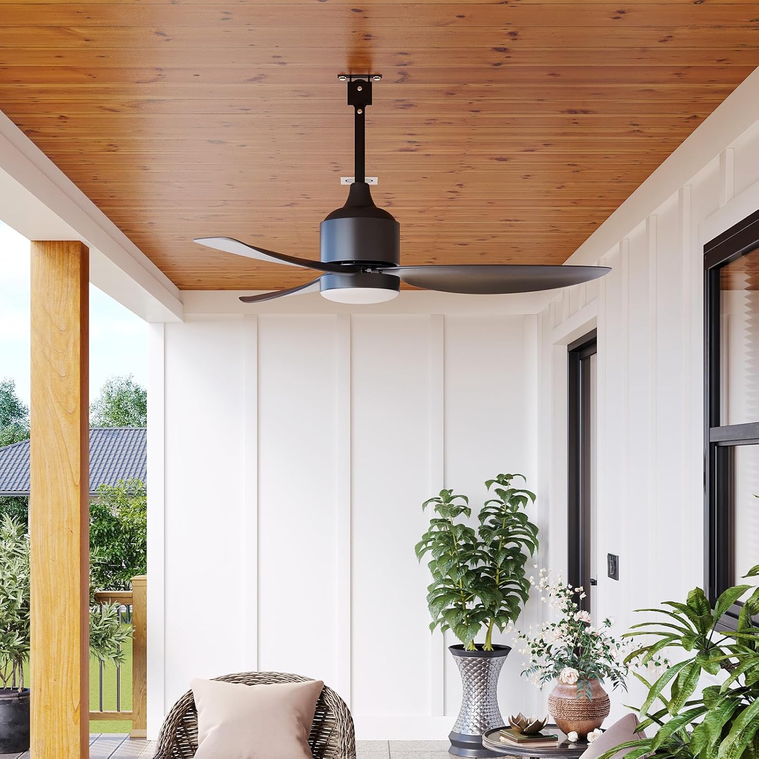 AOXUN Gazebo Ceiling Fans with Lights and Remote