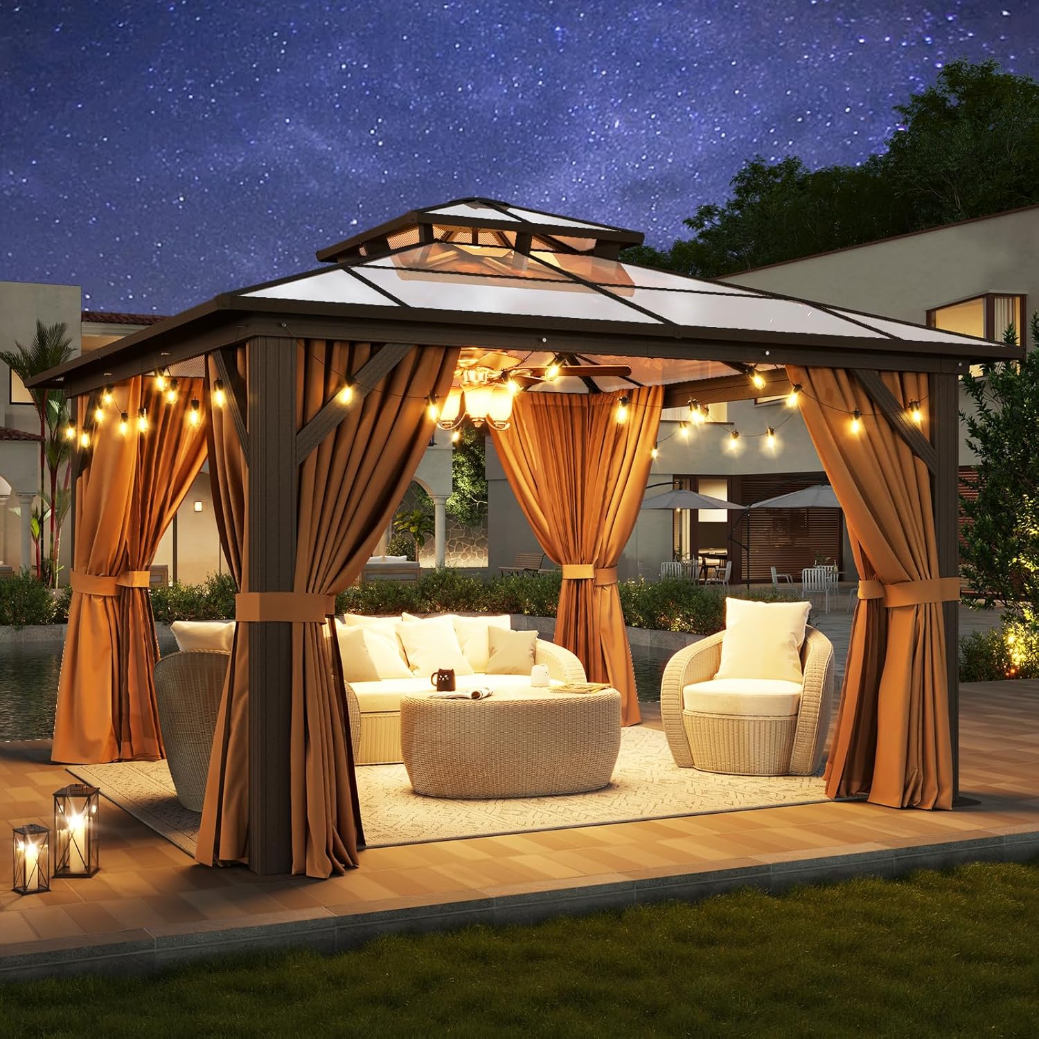 Polycarbonate Hardtop Gazebo