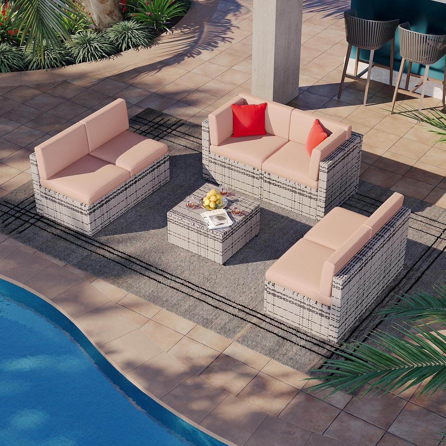 Outdoor Replacement Cushions for Patio Furniture Sets