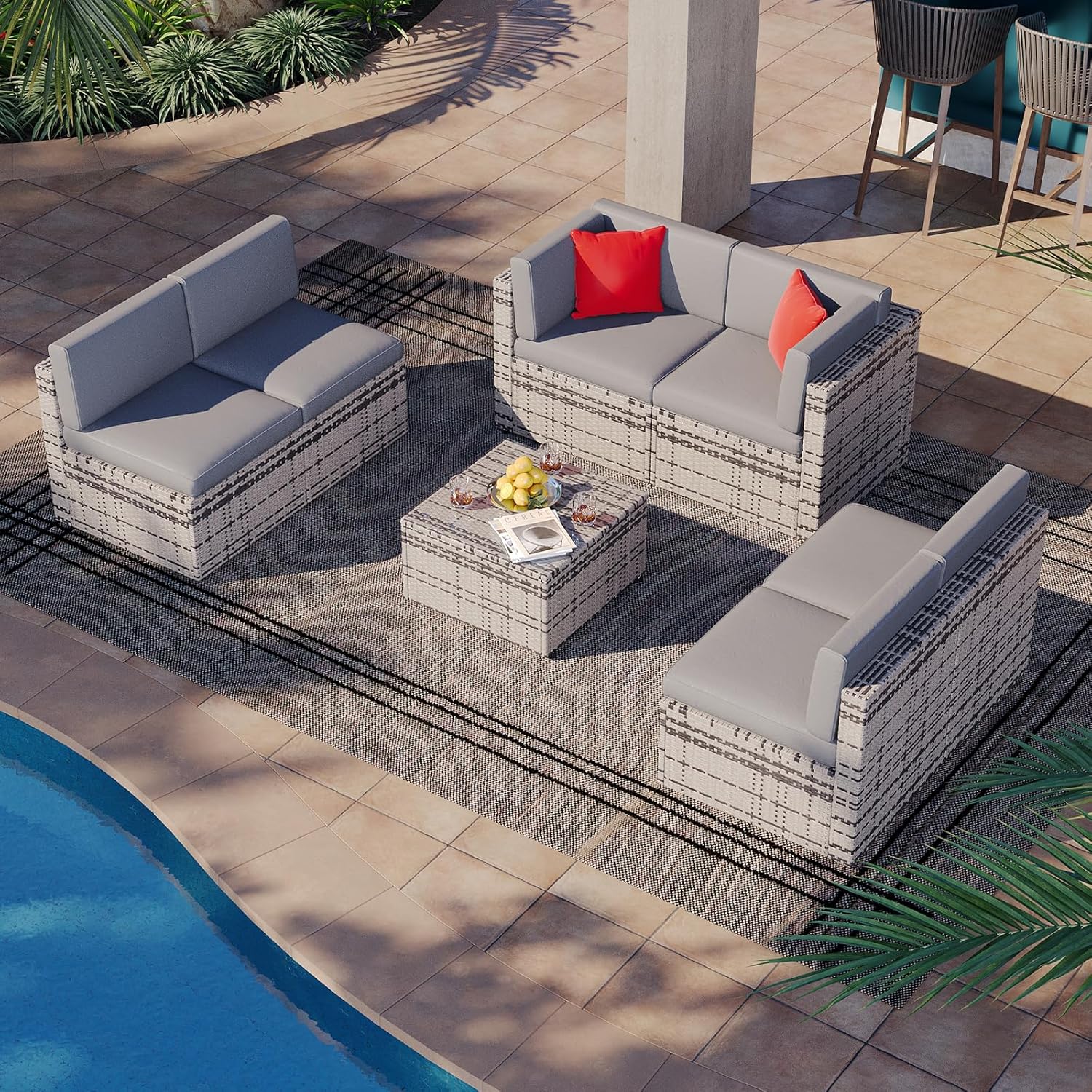 Outdoor Replacement Cushions for Patio Furniture Sets