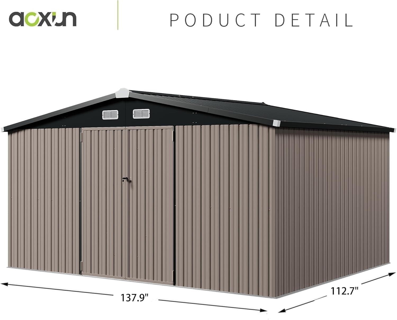 Metal Utility Shed House with Air Vent (Copy)