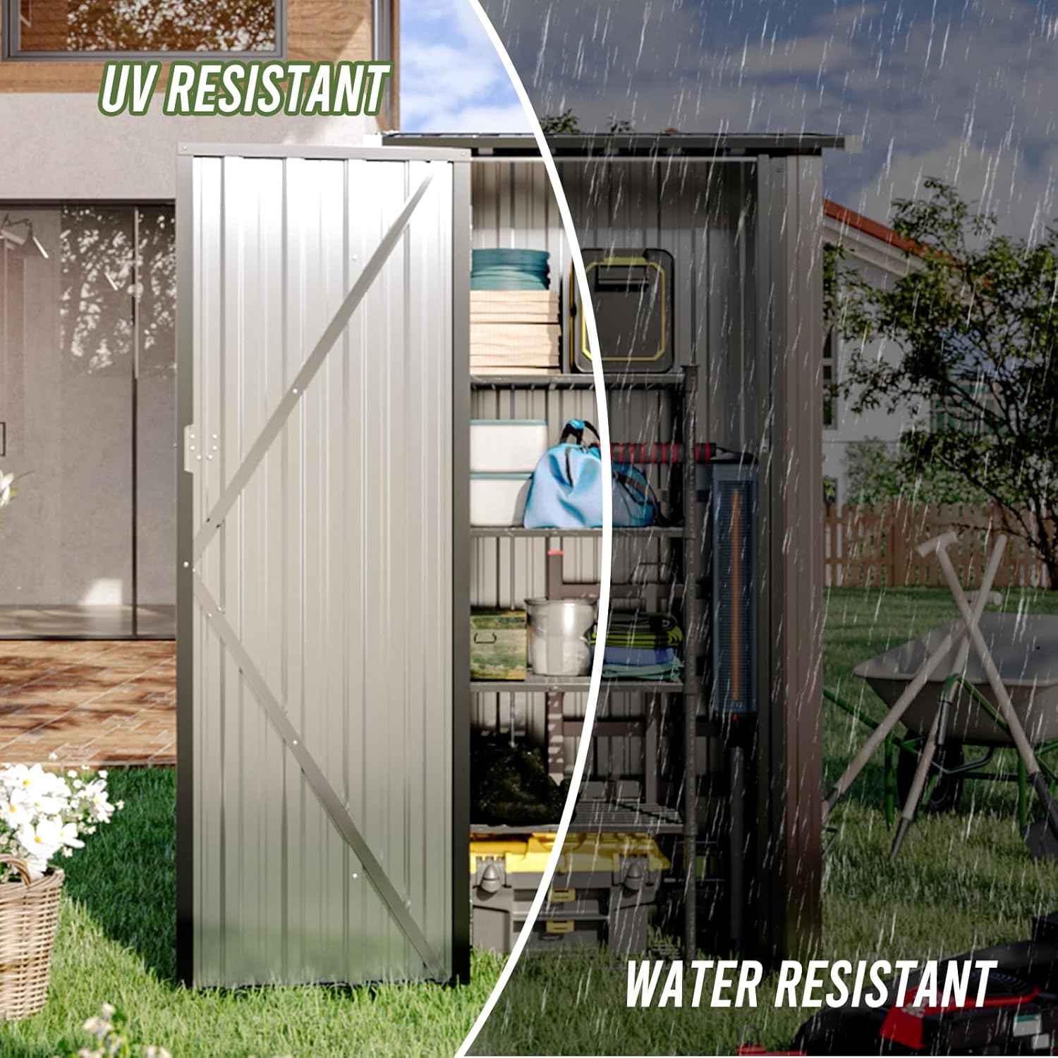 Metal Utility Shed House with Air Vent (Copy)