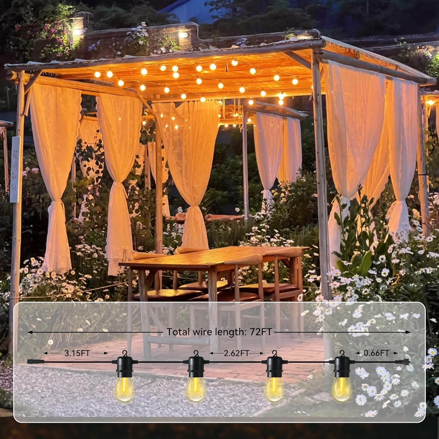 LED Waterproof String Lights