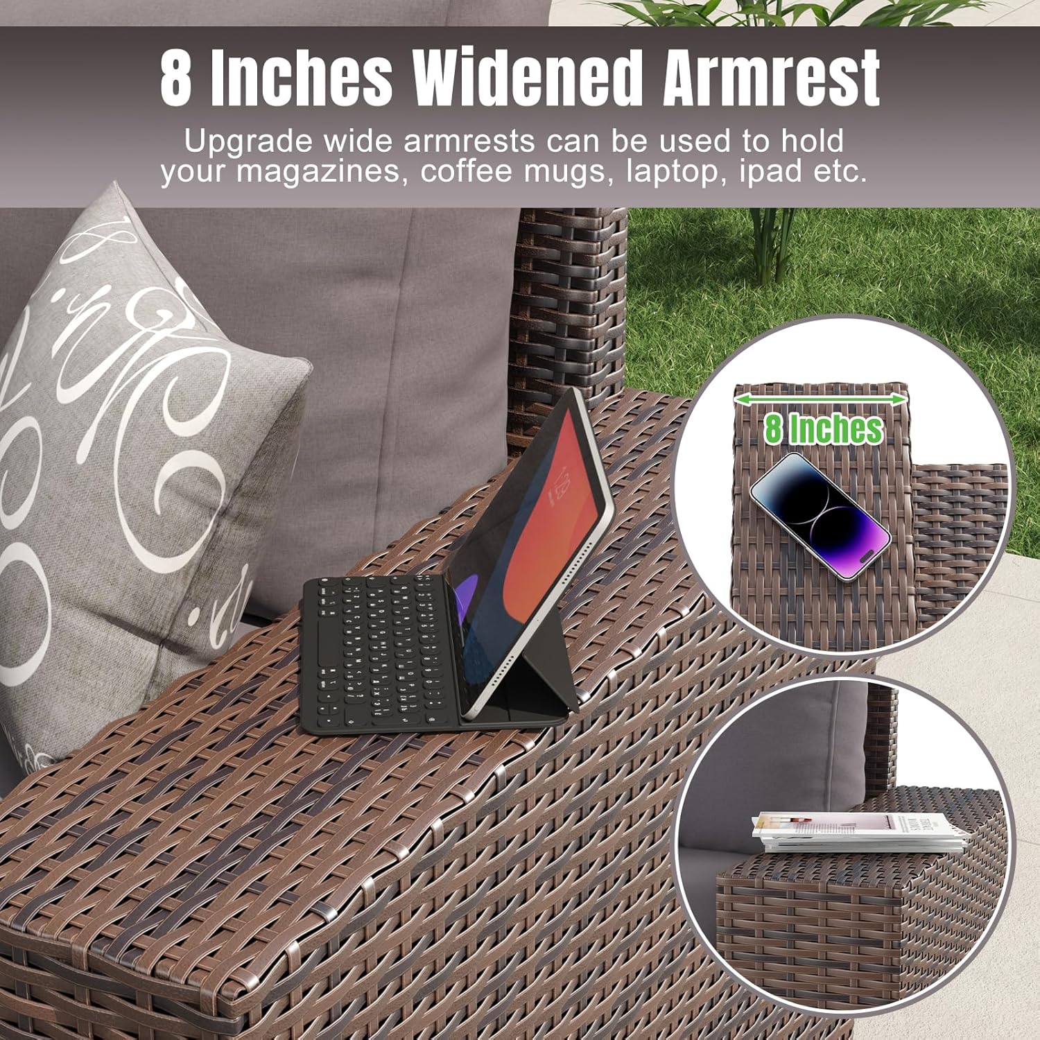 Aoxun 6 Pieces/7 Pieces Patio Furniture Set