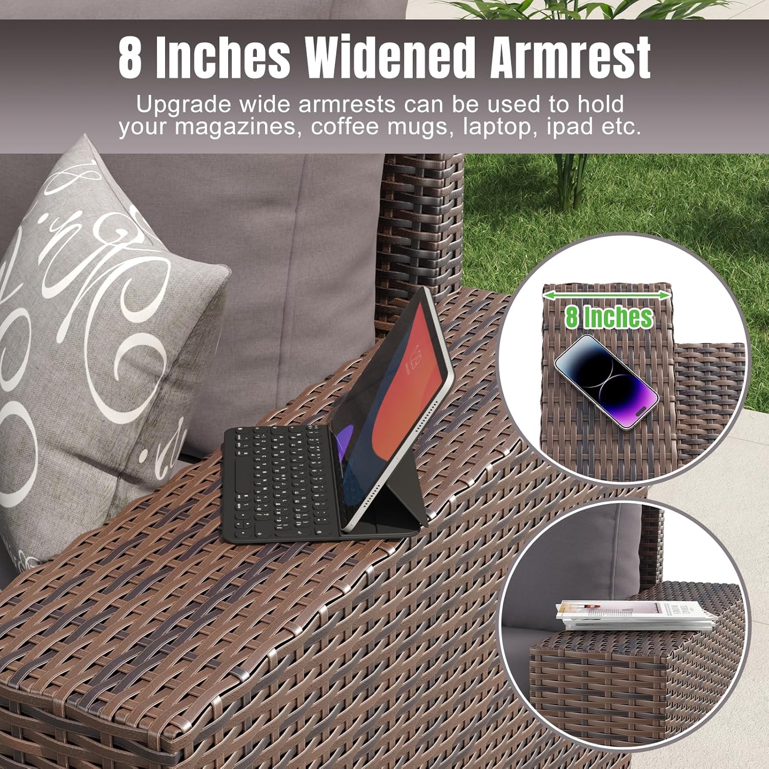 Aoxun 6 Pieces/7 Pieces Patio Furniture Set