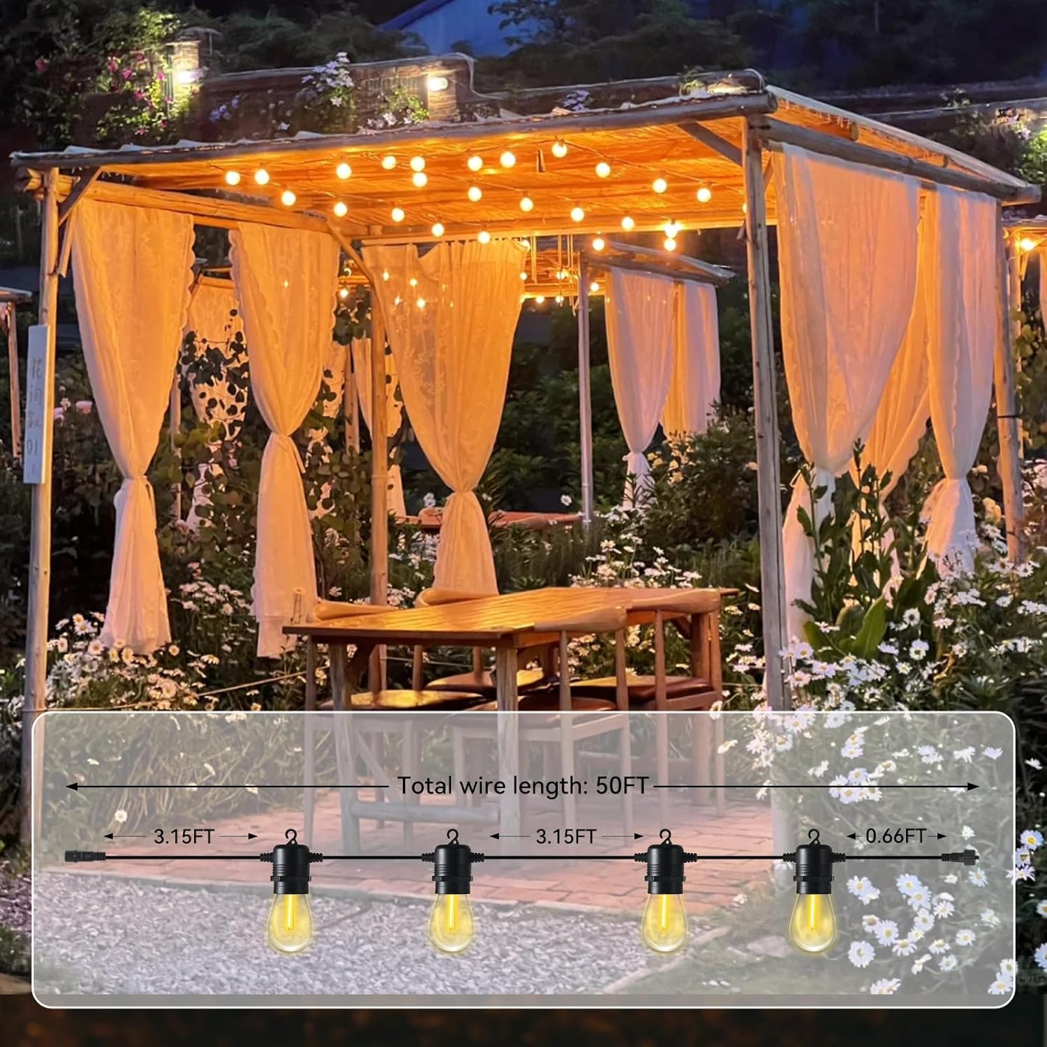 LED Waterproof String Lights