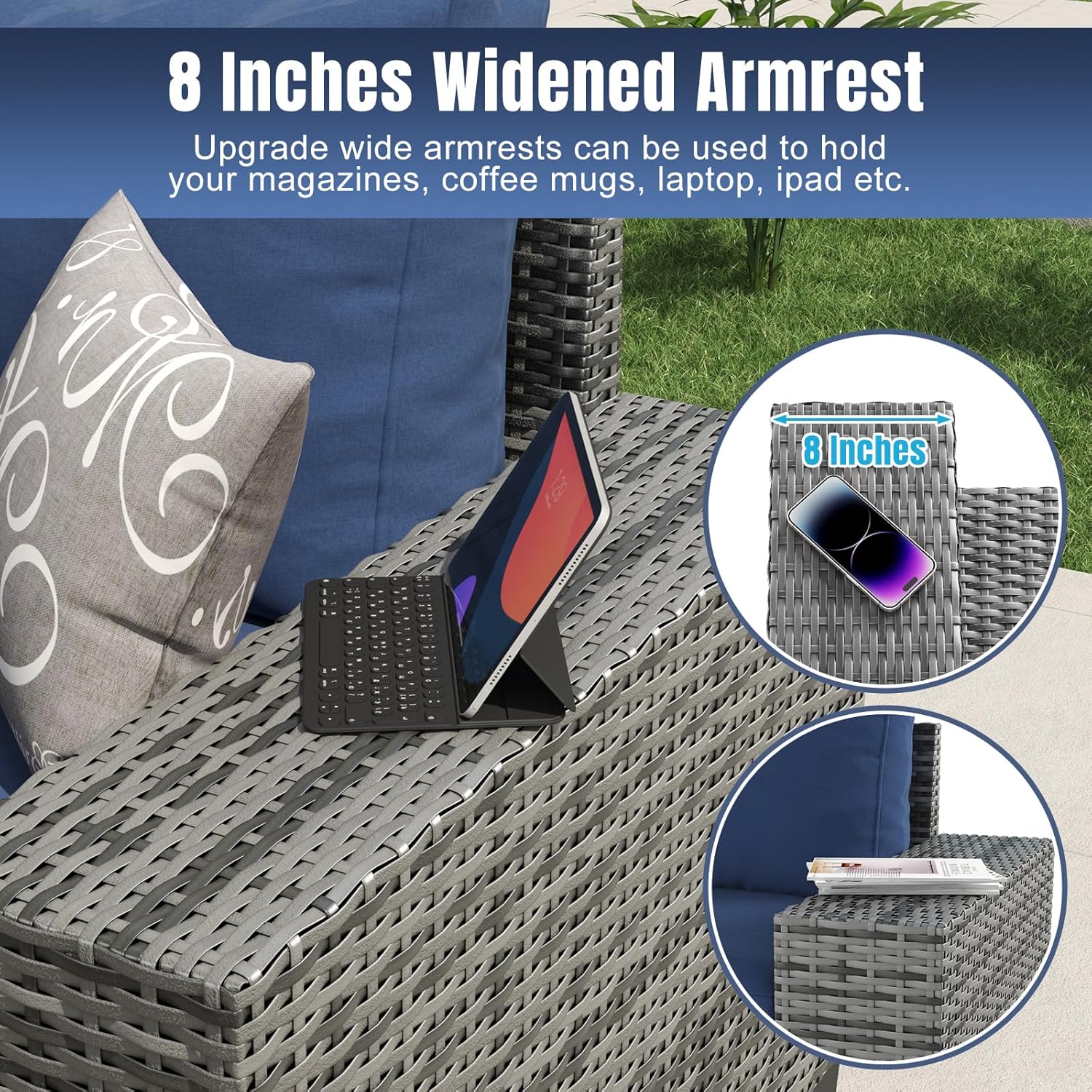 Aoxun 6 Pieces/7 Pieces Patio Furniture Set