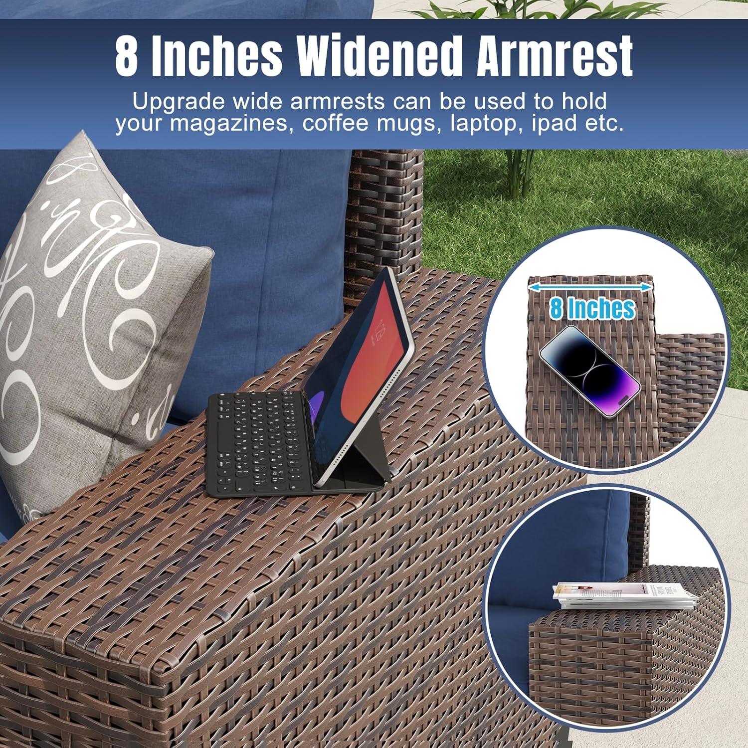 Aoxun 6 Pieces/7 Pieces Patio Furniture Set