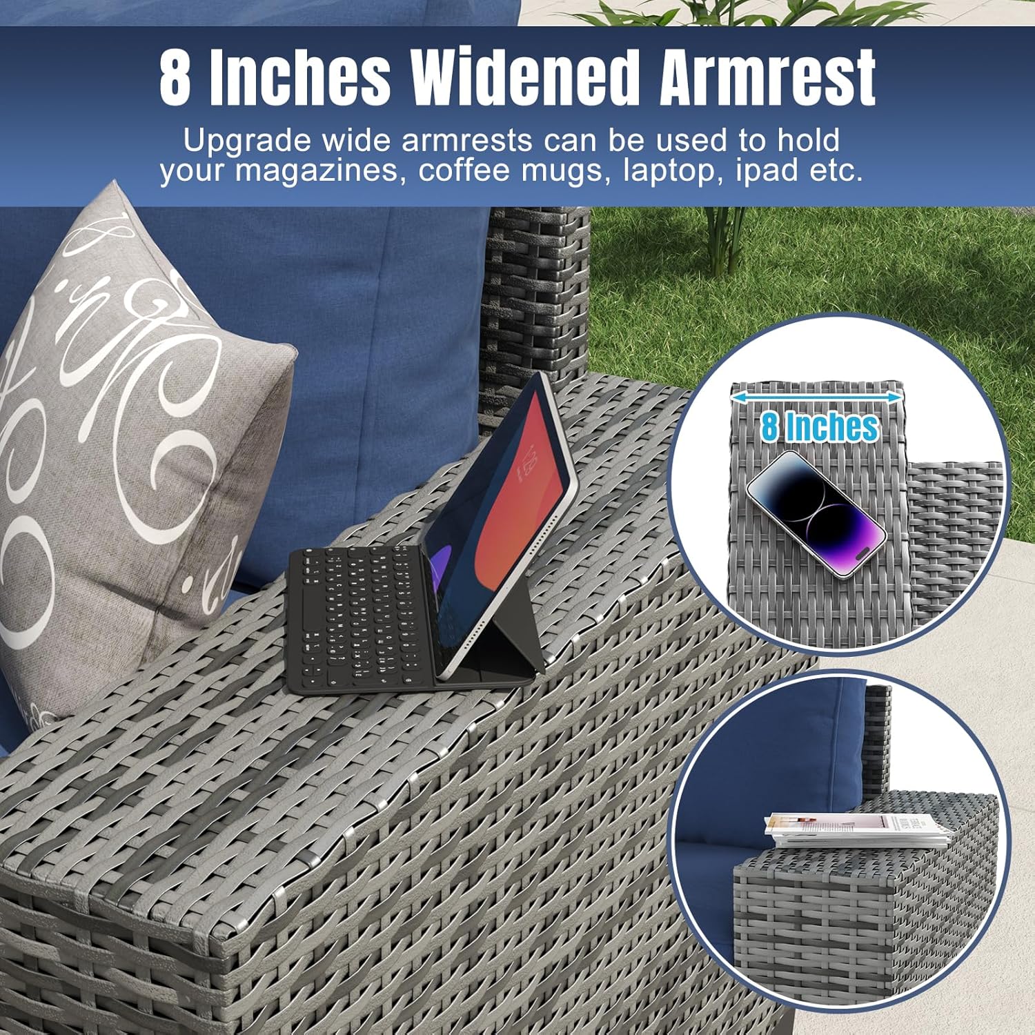 Aoxun 6 Pieces/7 Pieces Patio Furniture Set