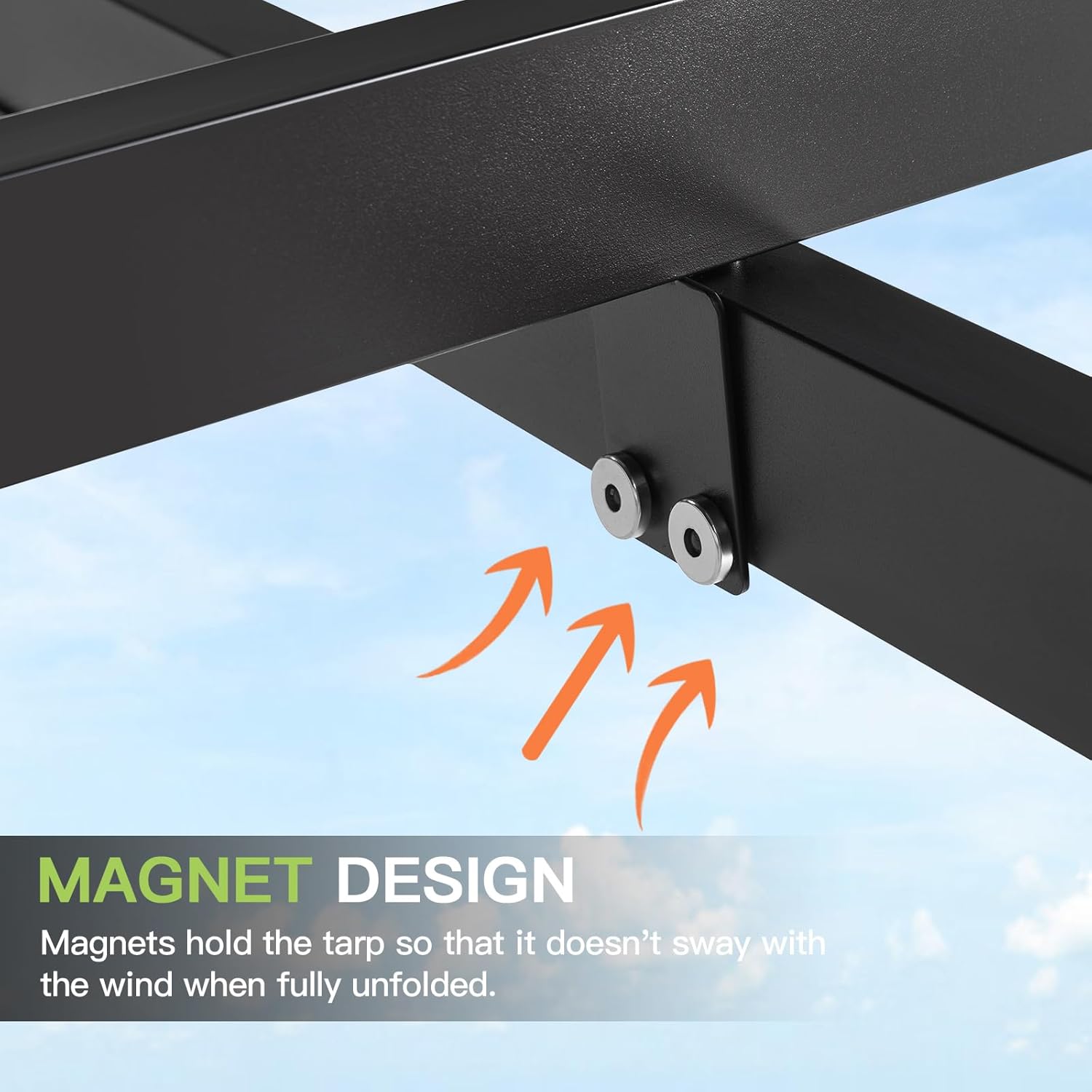 Retractable Pergola with Sun Shade Cover