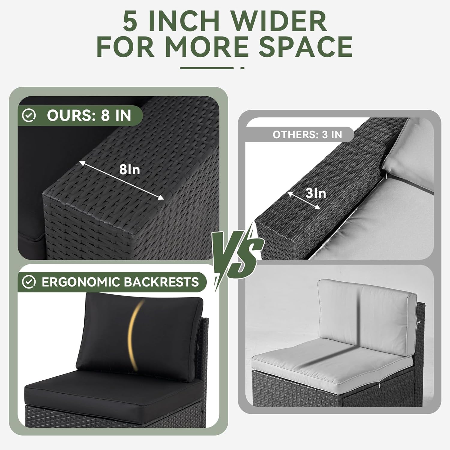 Patio Furniture Set 6 Pcs7Pcs/w Firepit9 Pcs Sofa