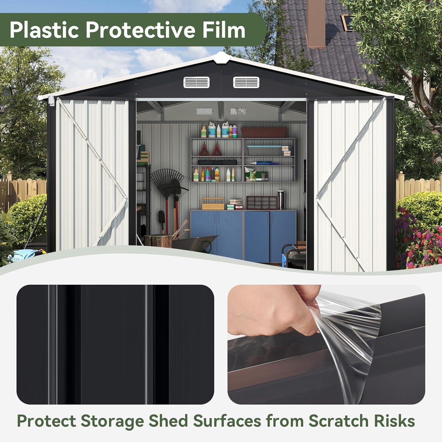 Metal Utility Shed House with Air Vent (Copy)