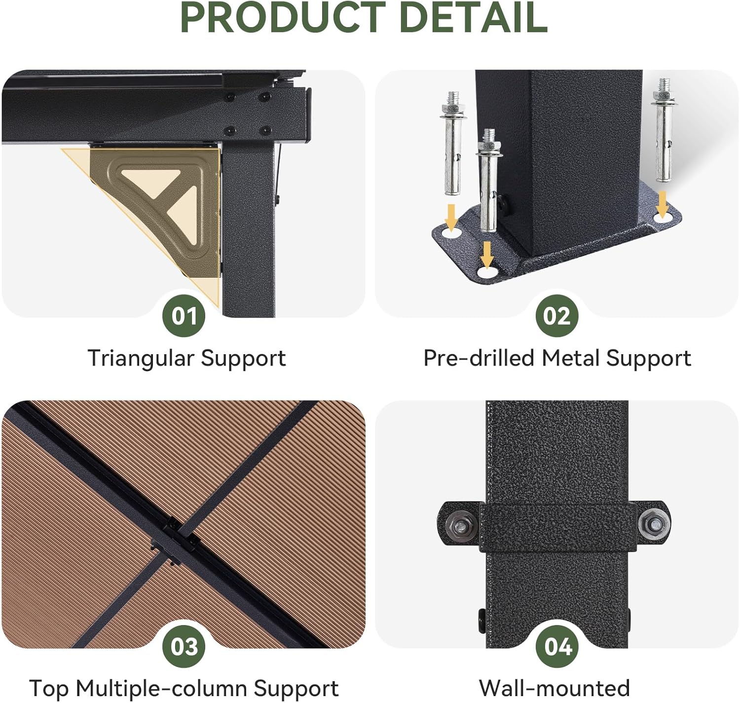 Polycarbonate Wall Mounted Lean To Gazebo
