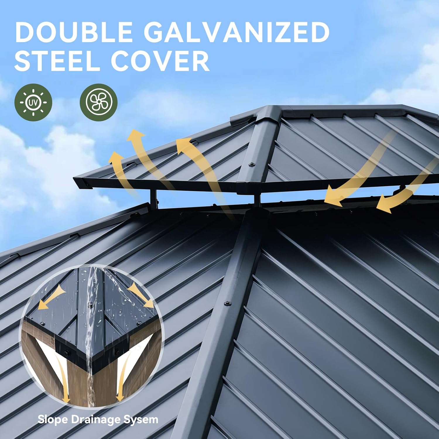 Hardtop Cedar Wood Gazebo