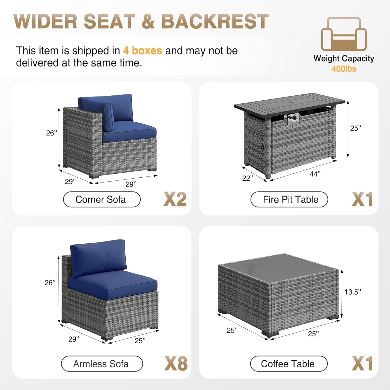 Aoxun Oasis Patio Furniture Set