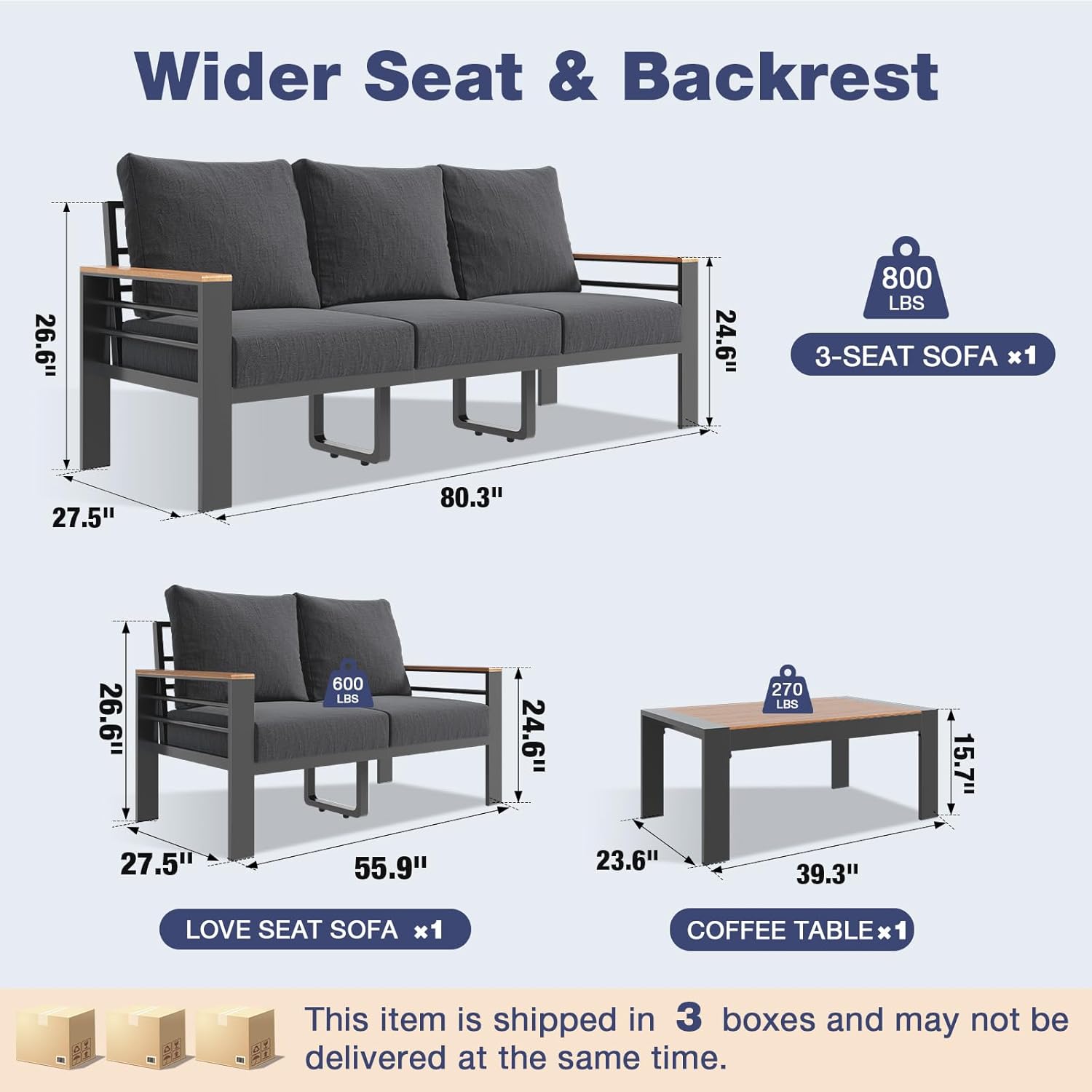 Aluminum Patio Furniture Set