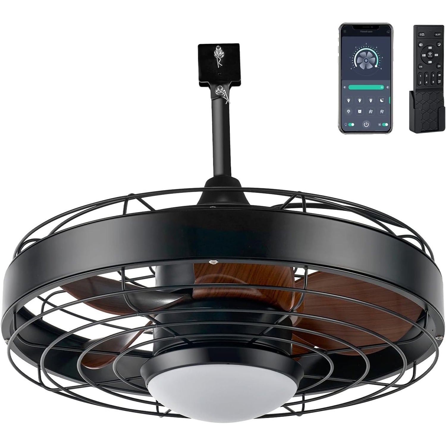 AOXUN Gazebo Ceiling Fans with Lights and Remote
