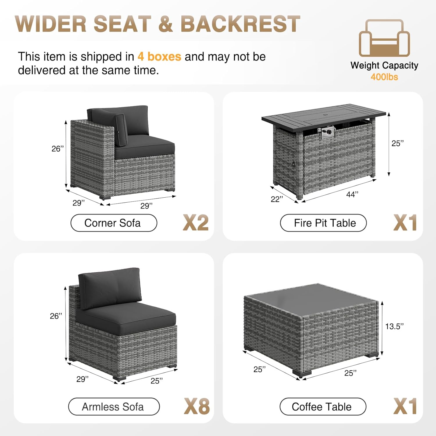 Aoxun Oasis Patio Furniture Set