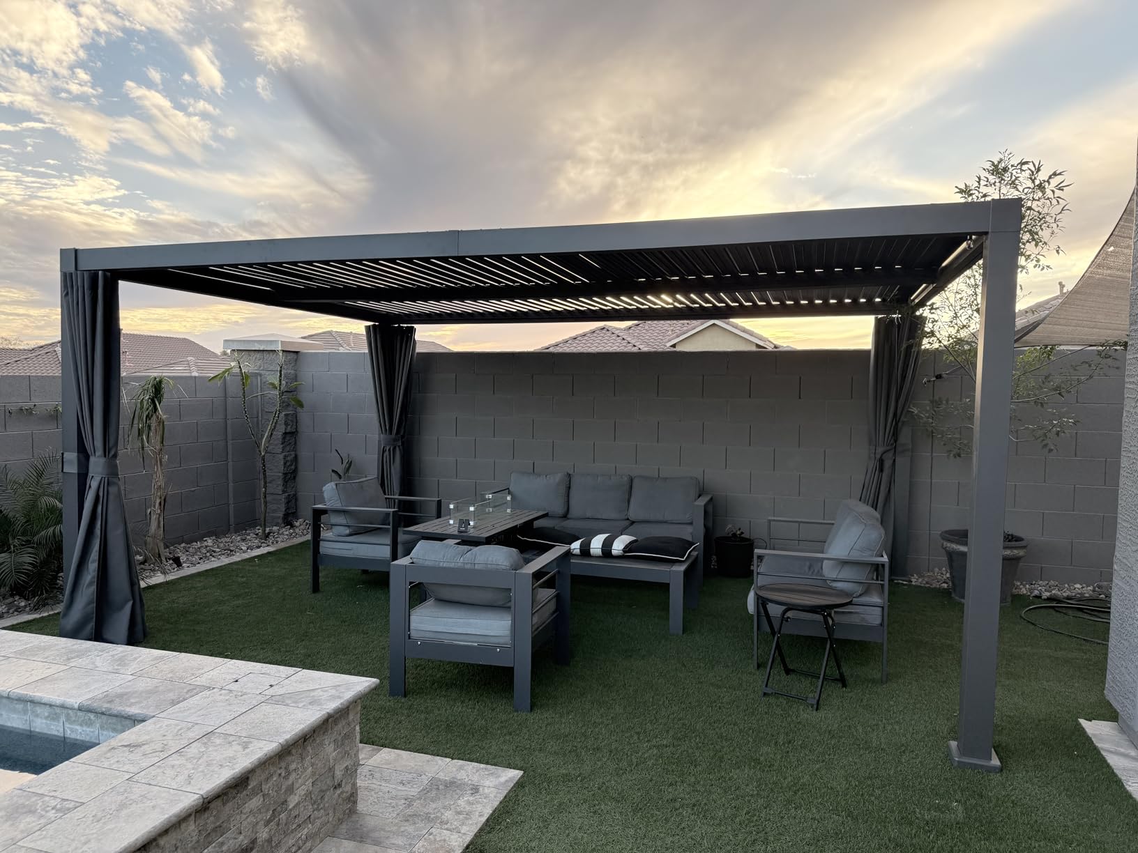 Louvered Aluminum Pergola