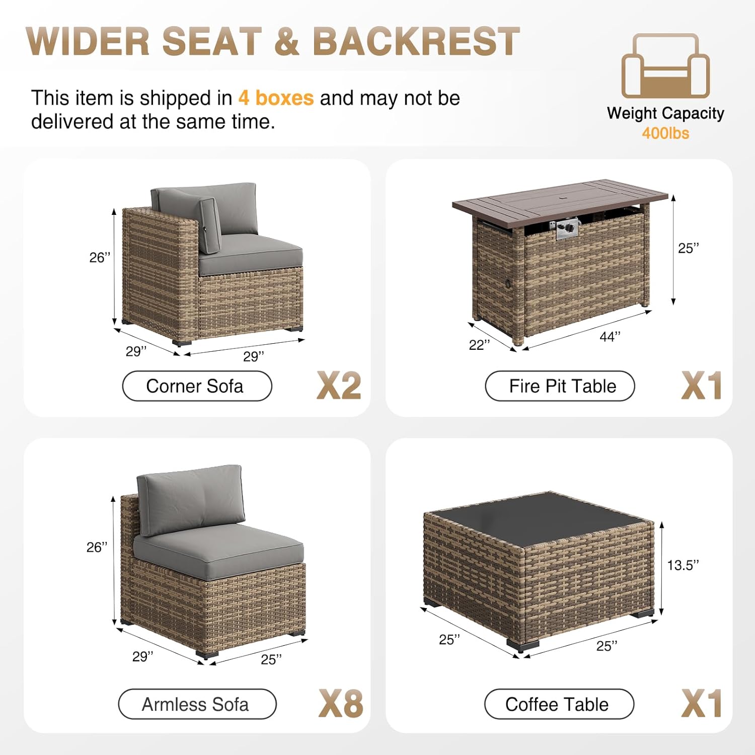 Aoxun Oasis Patio Furniture Set
