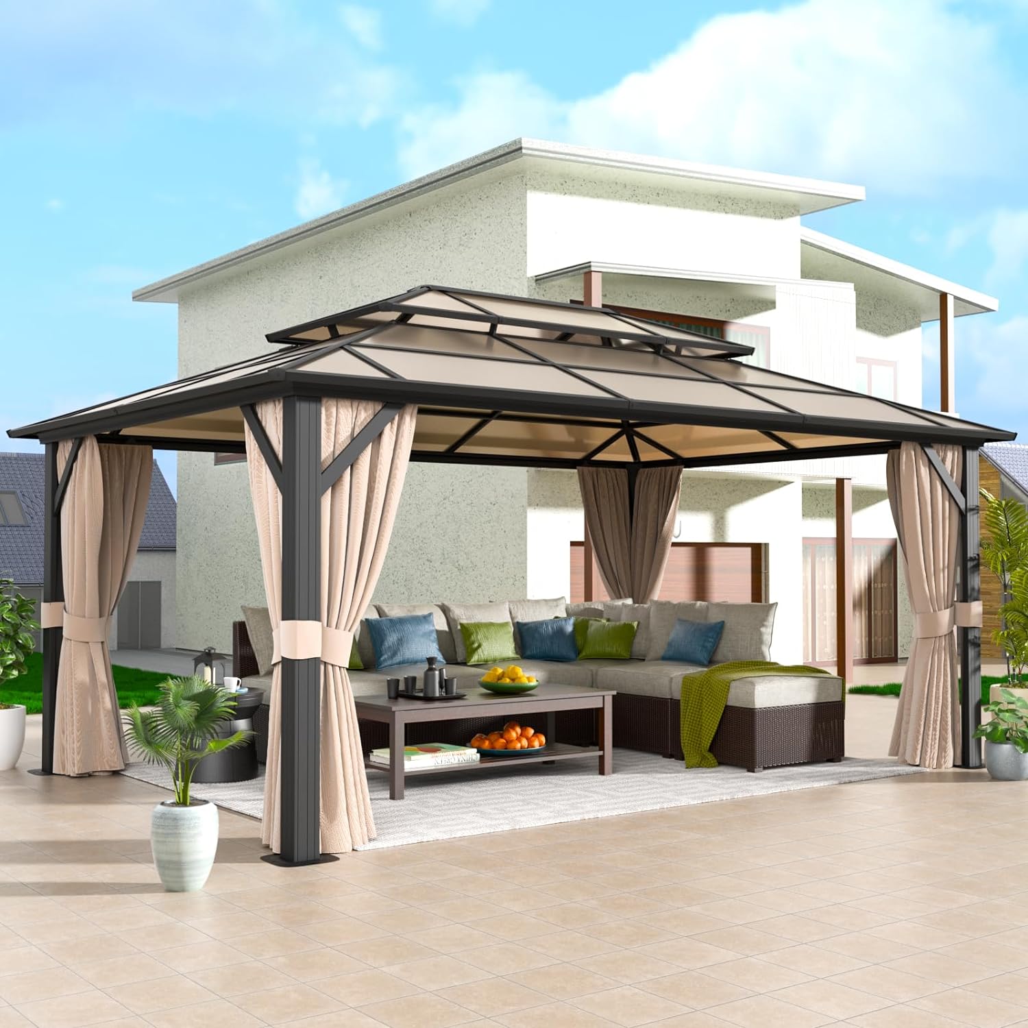 Polycarbonate Hardtop Gazebo