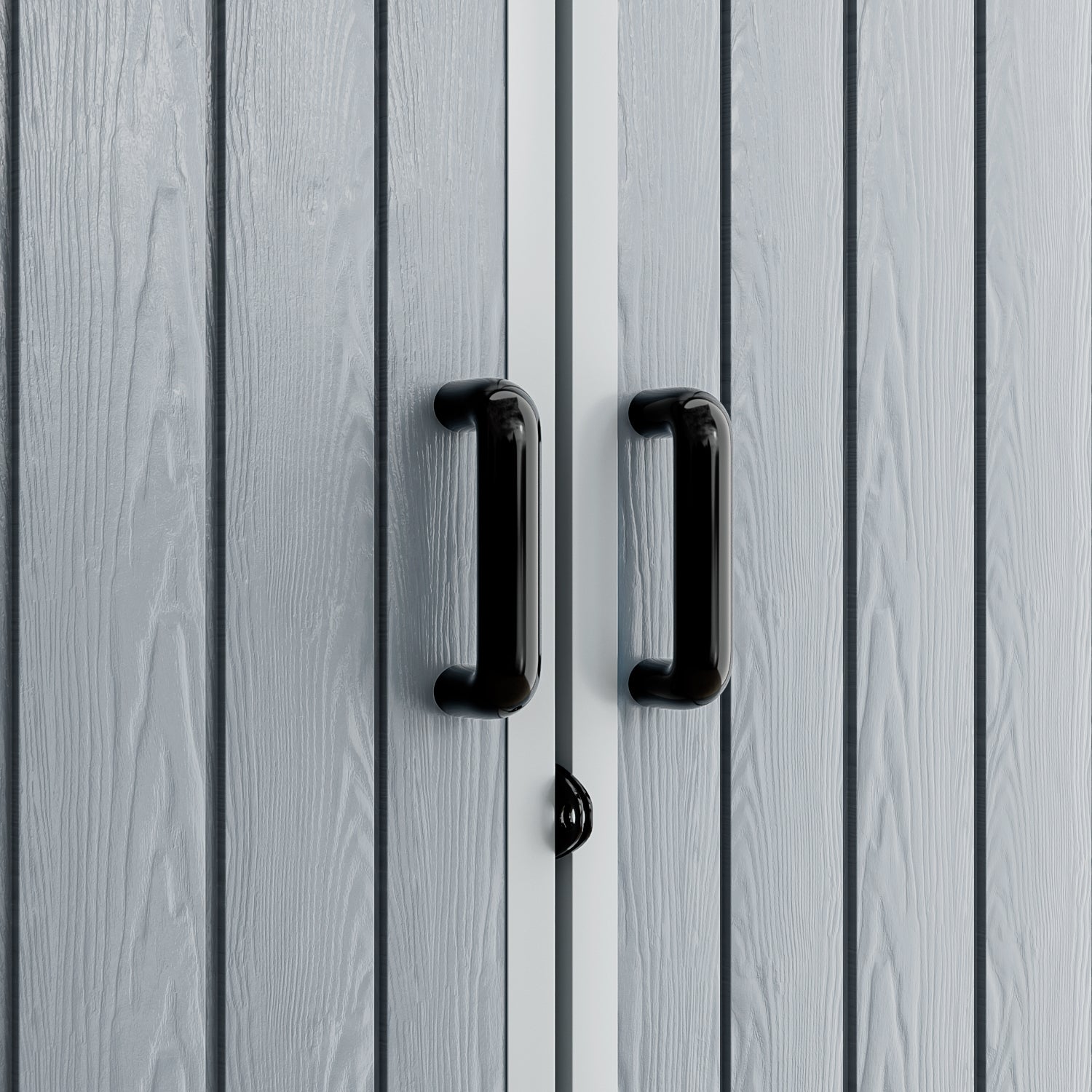 4.7’ x 2.7’ Resin Outdoor Storage Shed, with Lockable door, with Reinforced Floor, Waterproof, All-Weather for Backyard, Patio, Blue & Gray