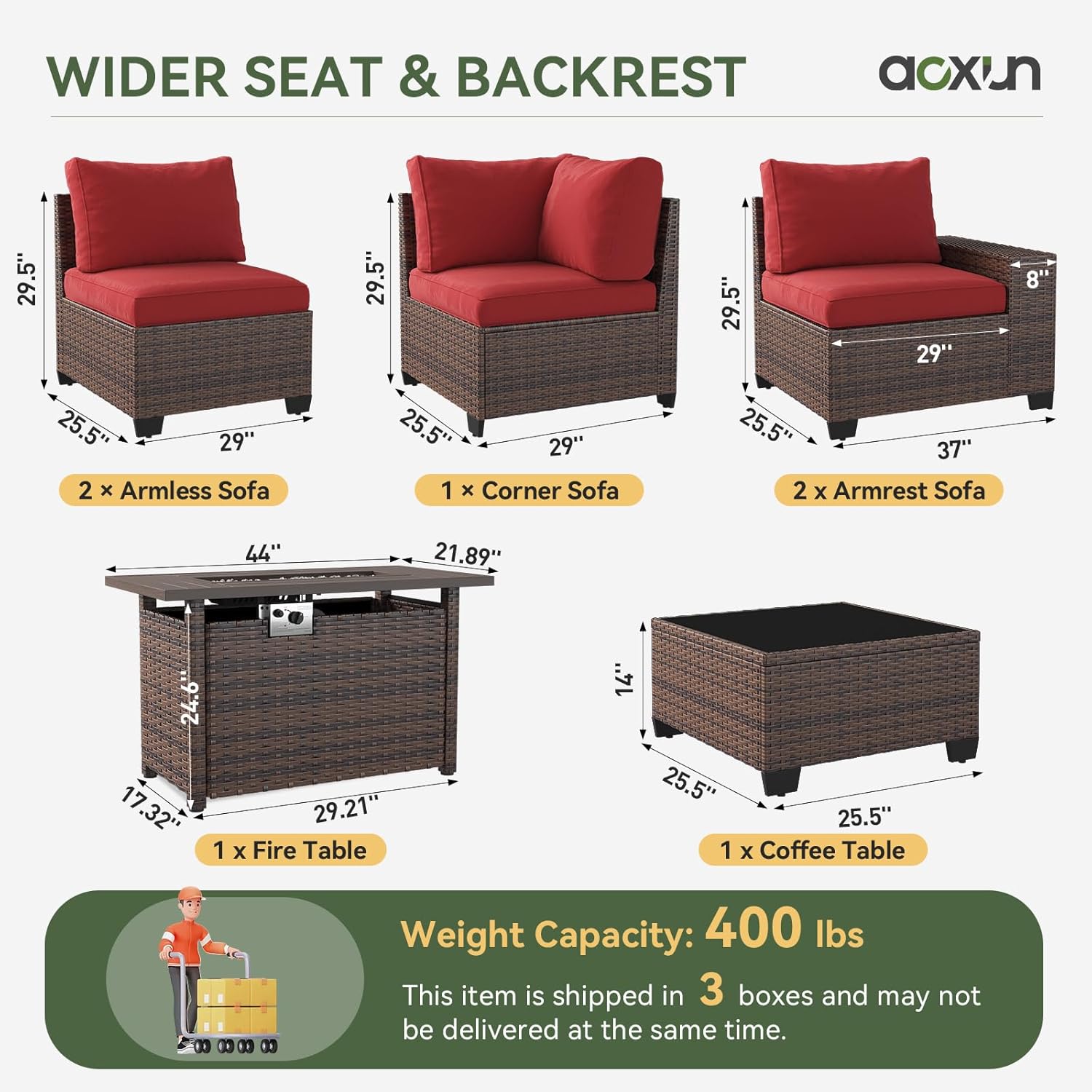 Aoxun Oasis Patio Furniture Set