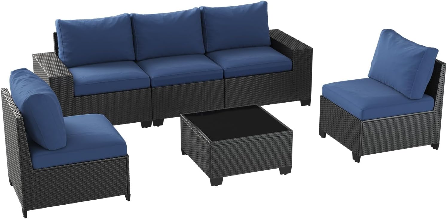 Patio Furniture Set 6 Pcs7Pcs/w Firepit9 Pcs Sofa