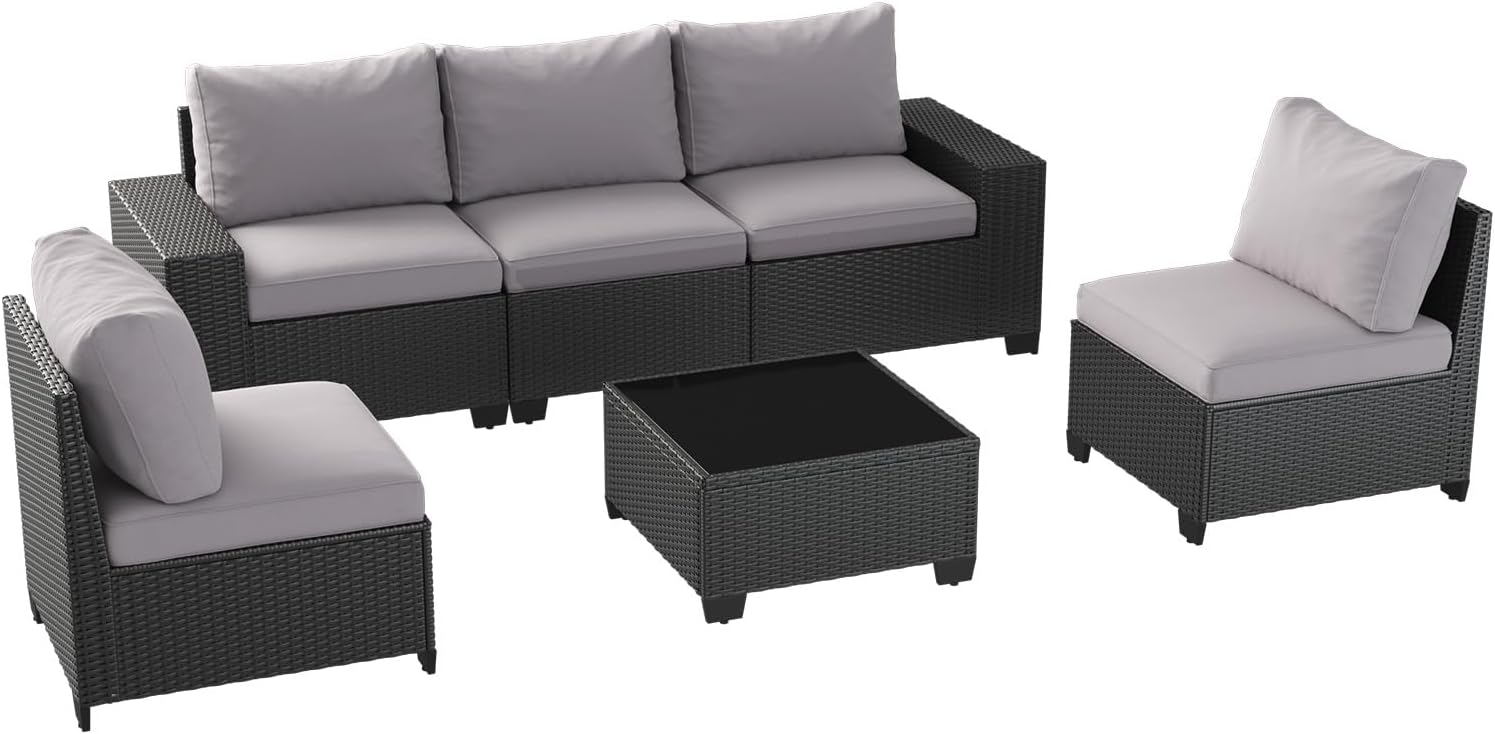 Patio Furniture Set 6 Pcs7Pcs/w Firepit9 Pcs Sofa