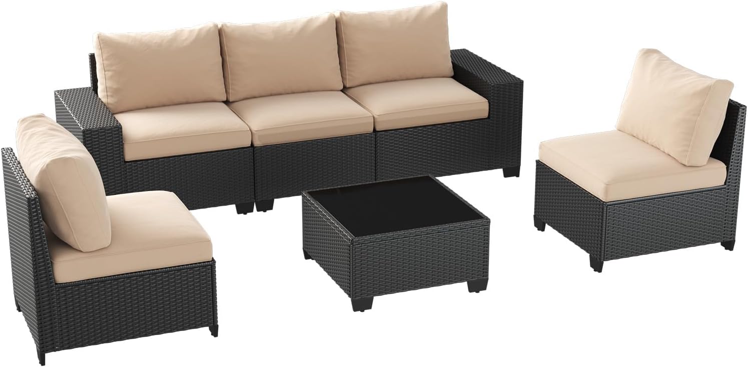 Patio Furniture Set 6 Pcs7Pcs/w Firepit9 Pcs Sofa