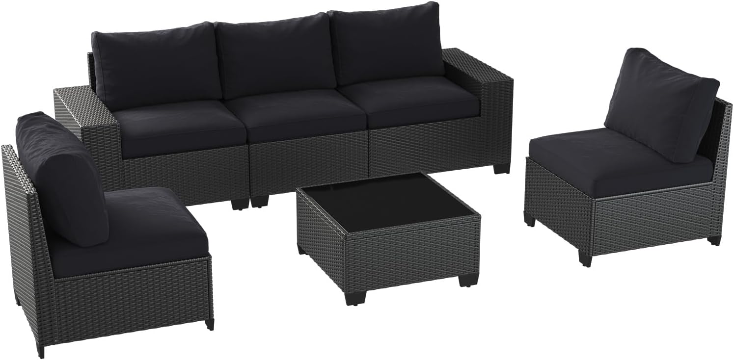 Patio Furniture Set 6 Pcs7Pcs/w Firepit9 Pcs Sofa