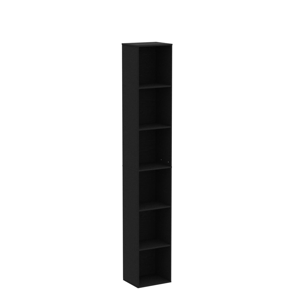 6-tier Standard Bookcase 71.5" Tall Bookshelf for Home Office, Black