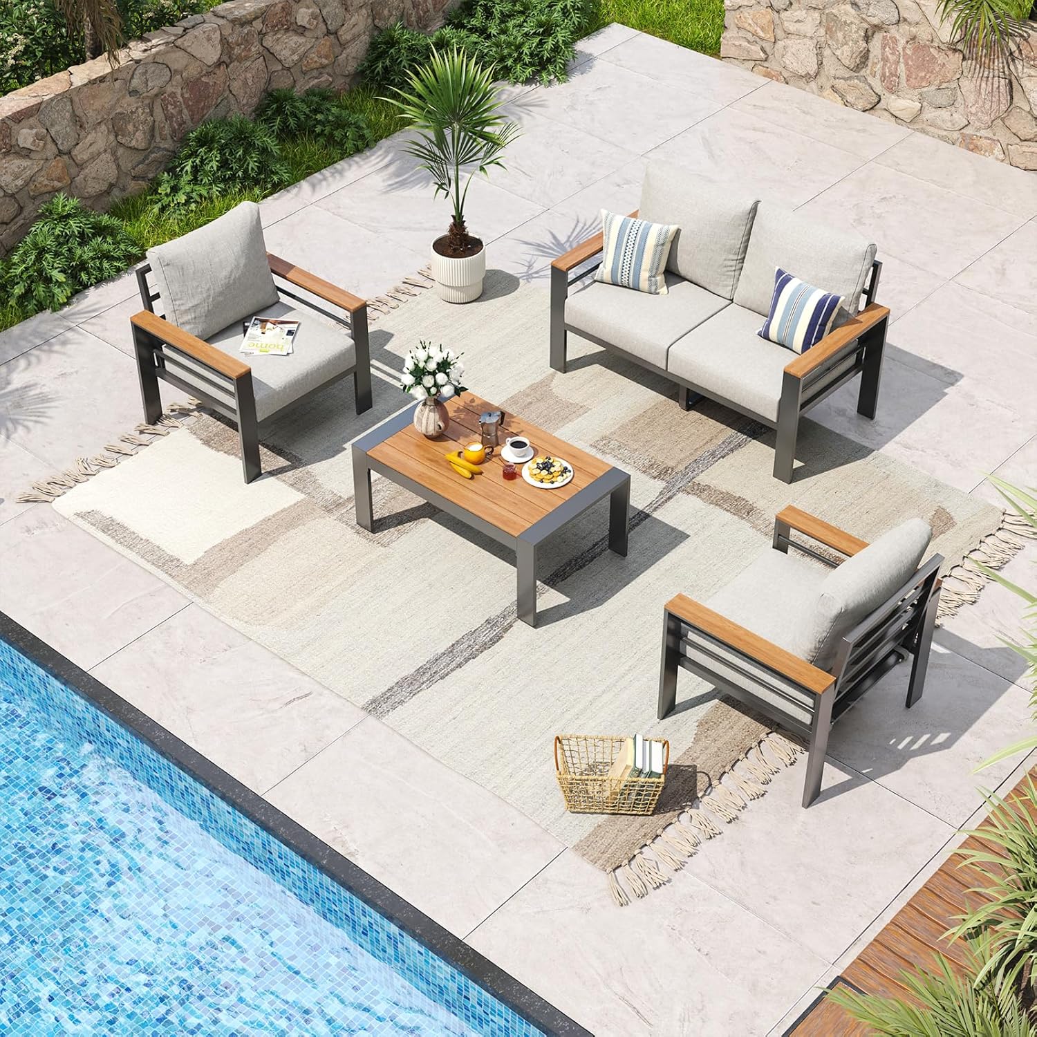 Aluminum Patio Furniture Set