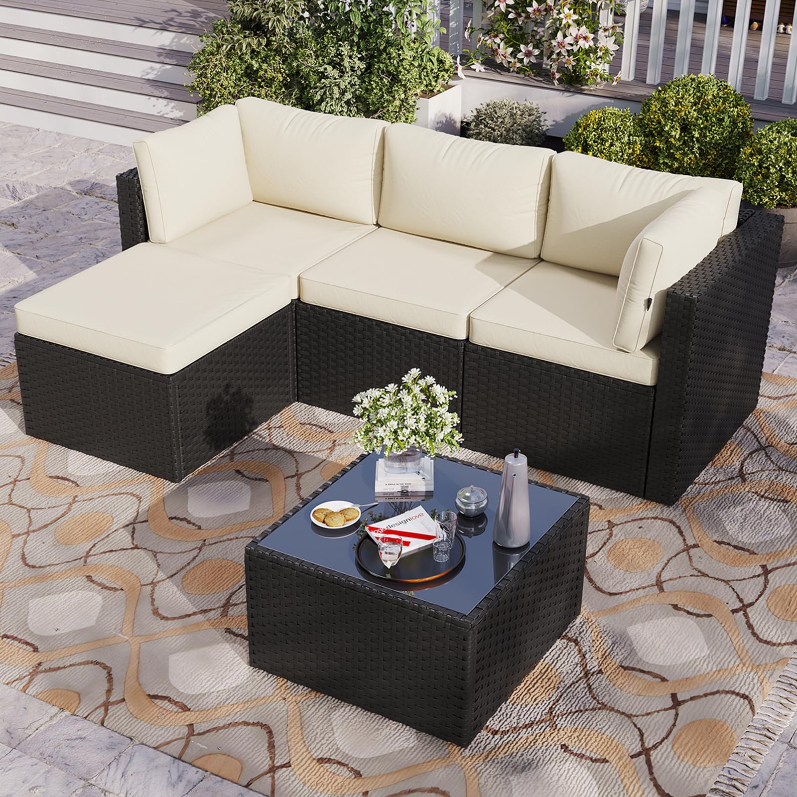 Aoxun Patio Furniture Set 5-Piece
