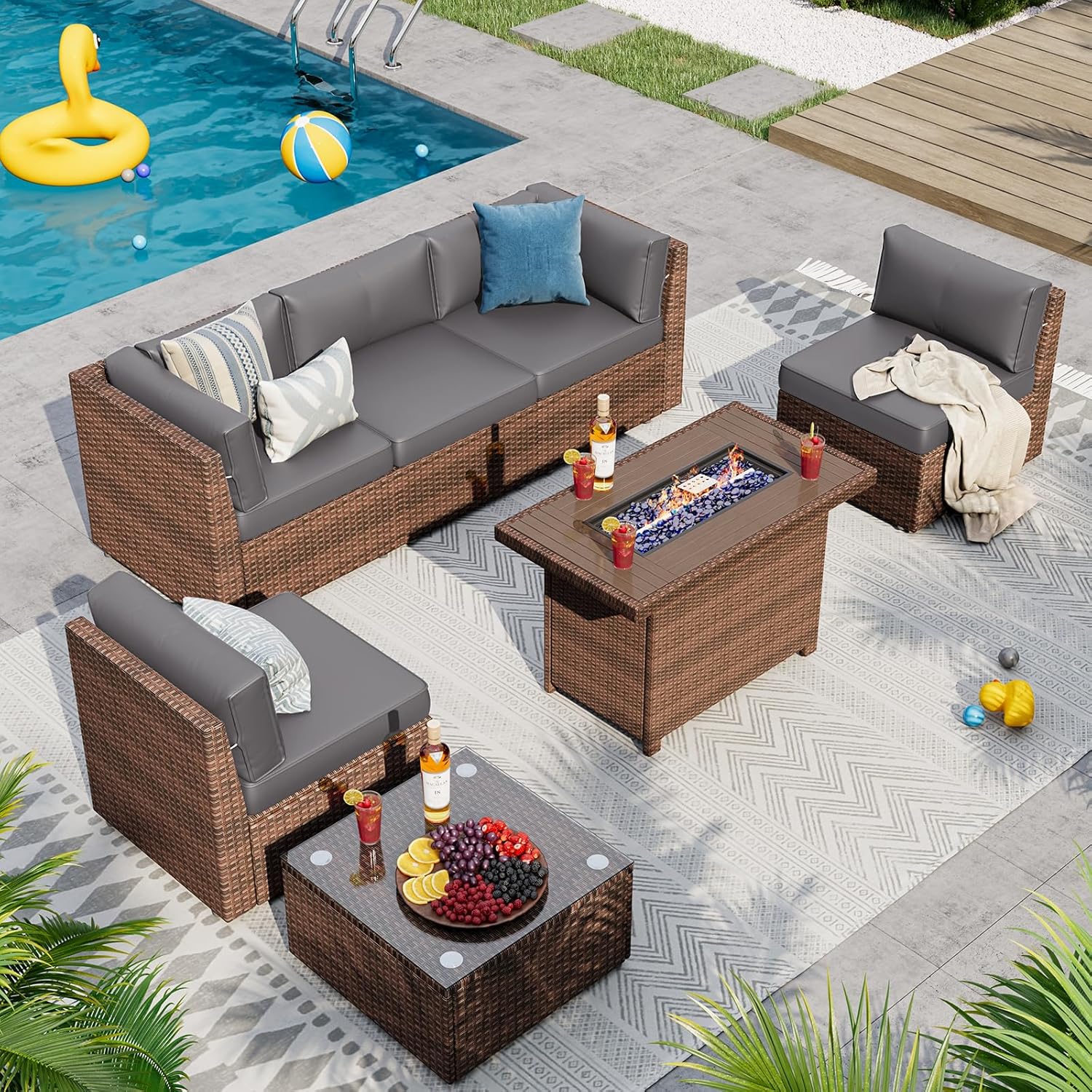 Outdoor Replacement Cushions for Patio Furniture Sets