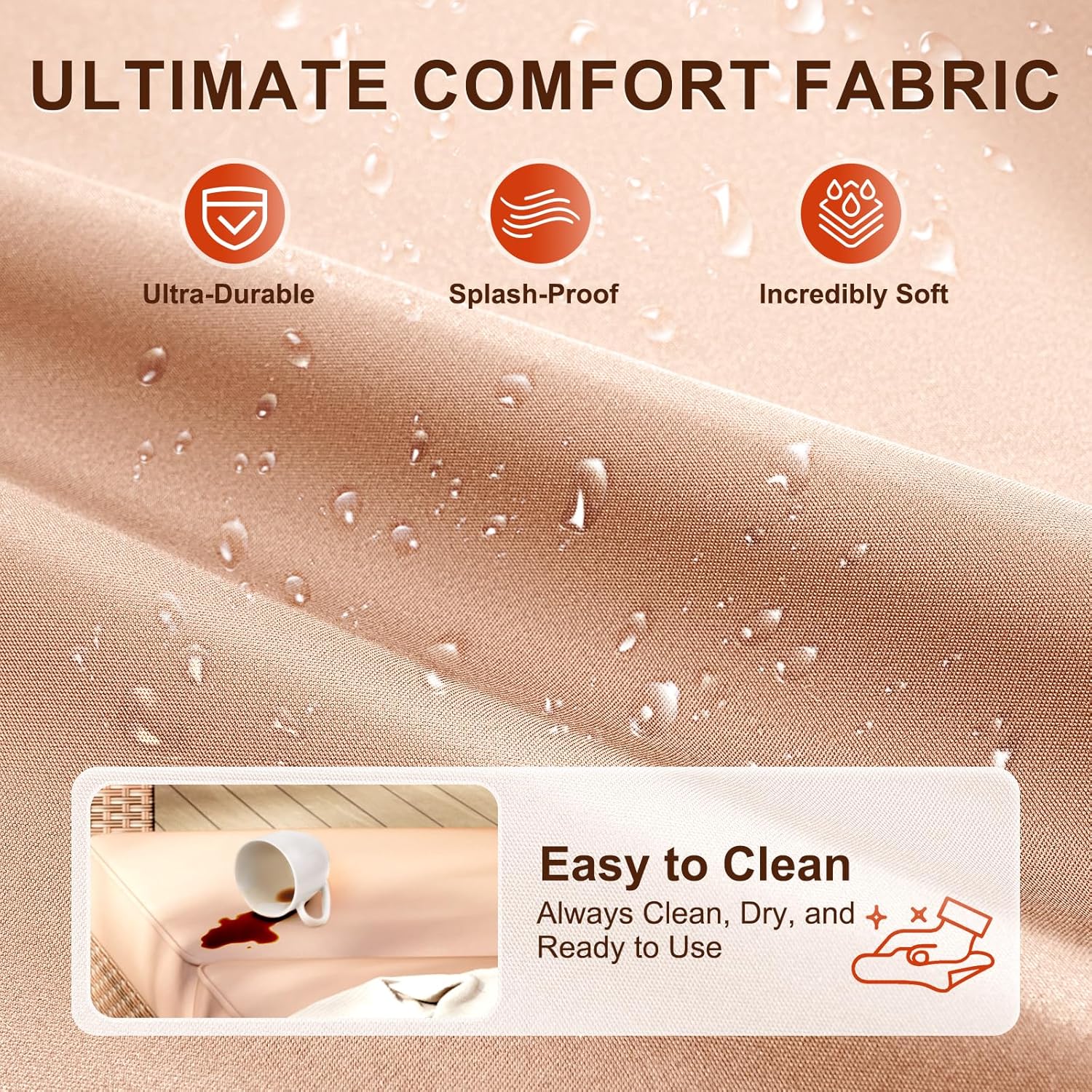 Outdoor Replacement Cushions for Patio Furniture Sets