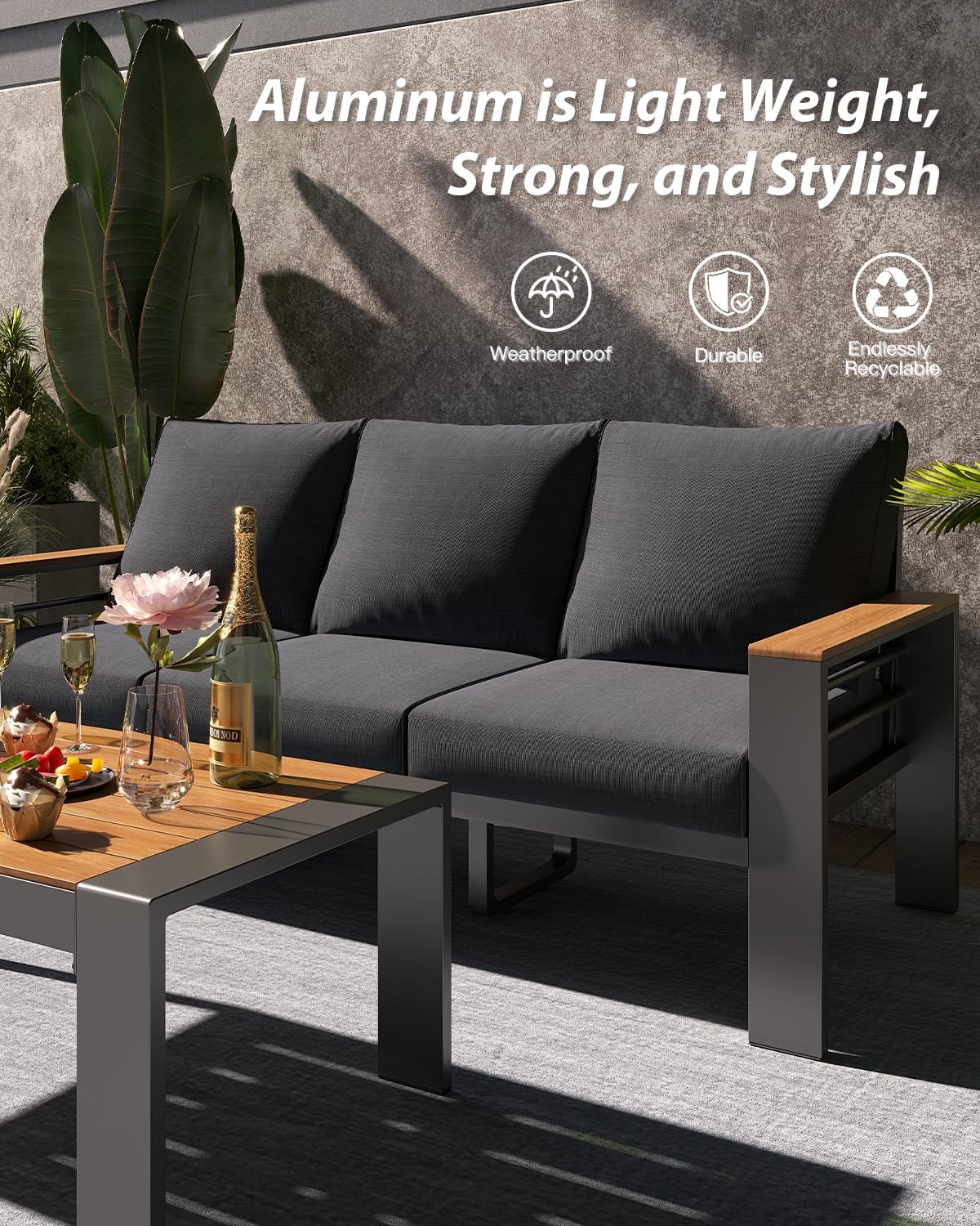 Aluminum Patio Furniture Set