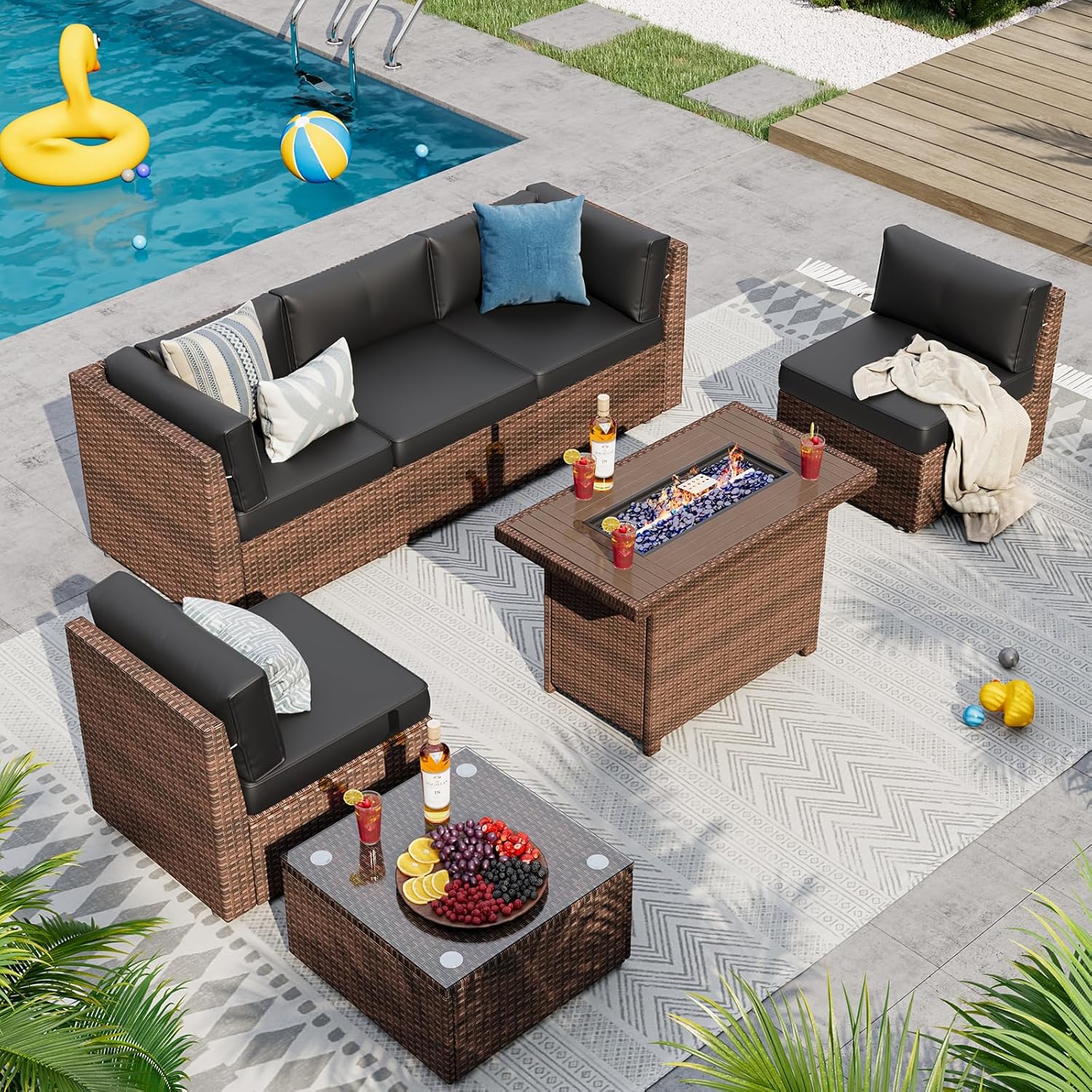 Outdoor Replacement Cushions for Patio Furniture Sets