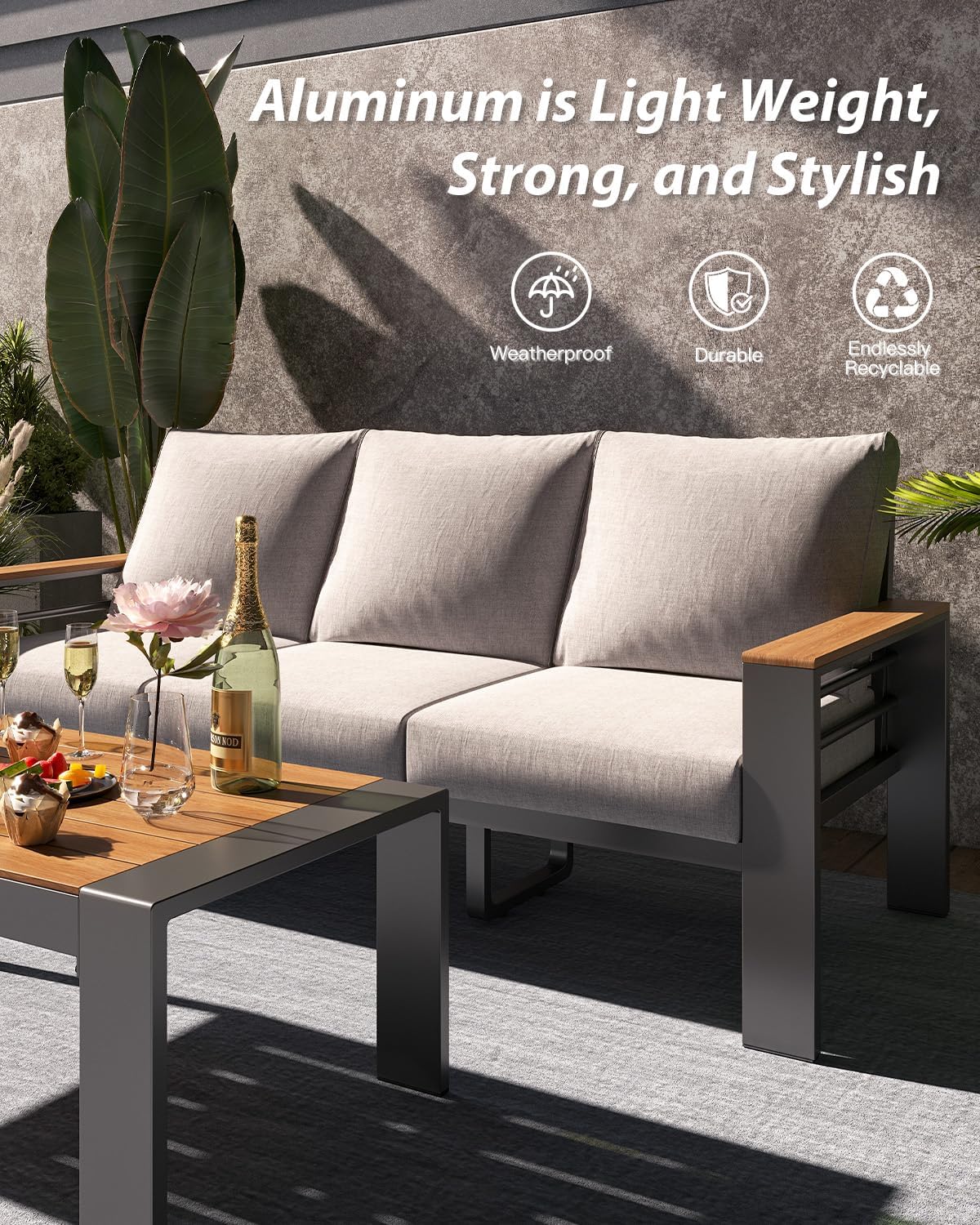 Aluminum Patio Furniture Set