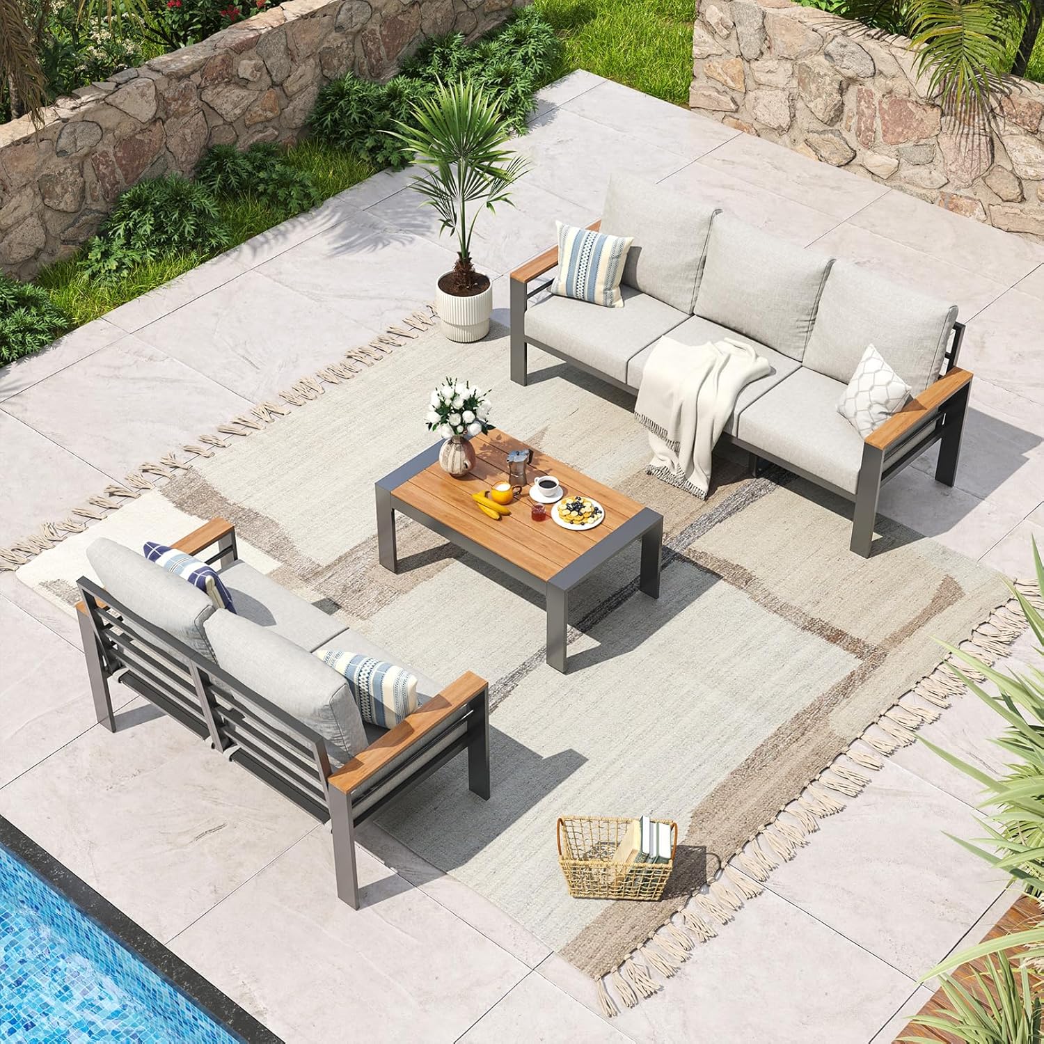 Aluminum Patio Furniture Set