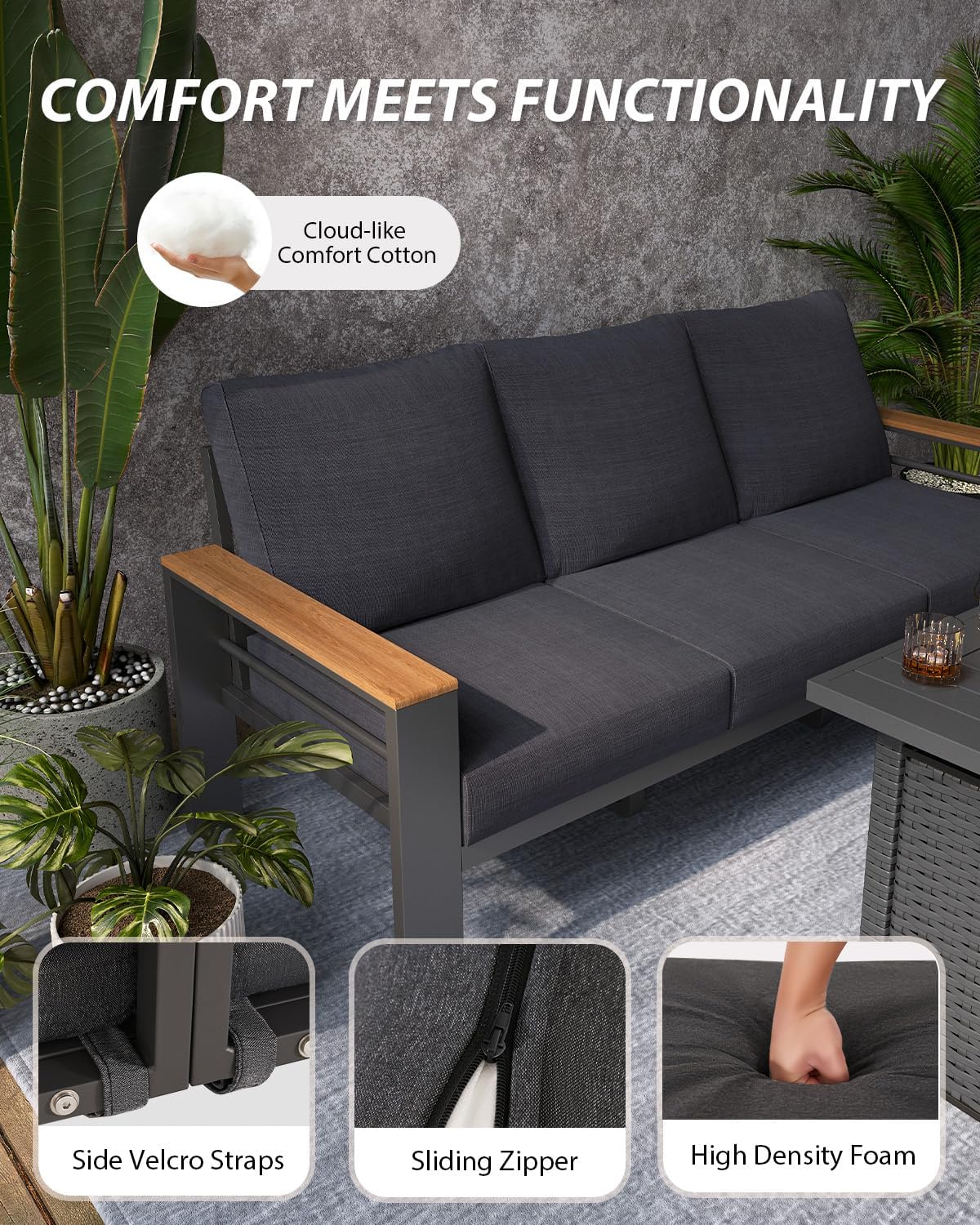 Aluminum Patio Furniture Set